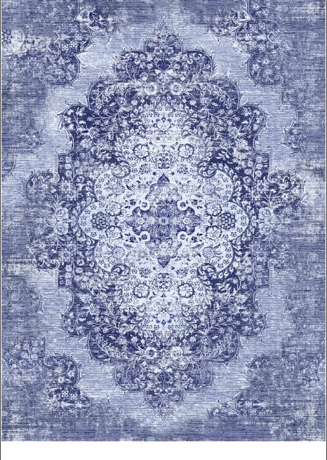 Tapis Wilton - Badem (bleu)