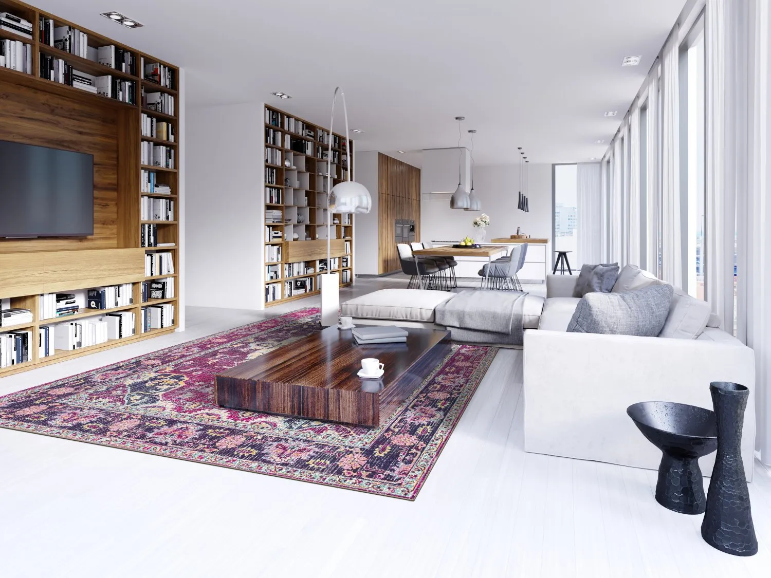 Tapis Wilton - Siliana (rose)