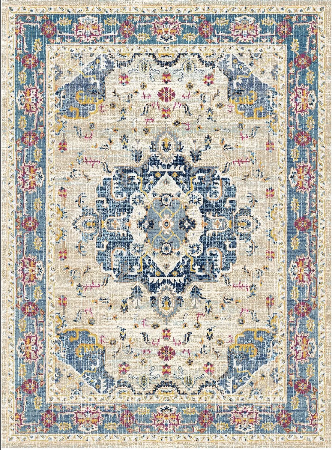 Tapis Wilton - Siliana (bleu)