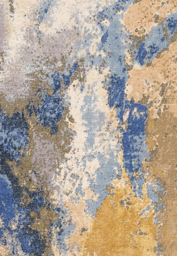 Tapis Wilton - Travale (gris/bleu/multicolore)
