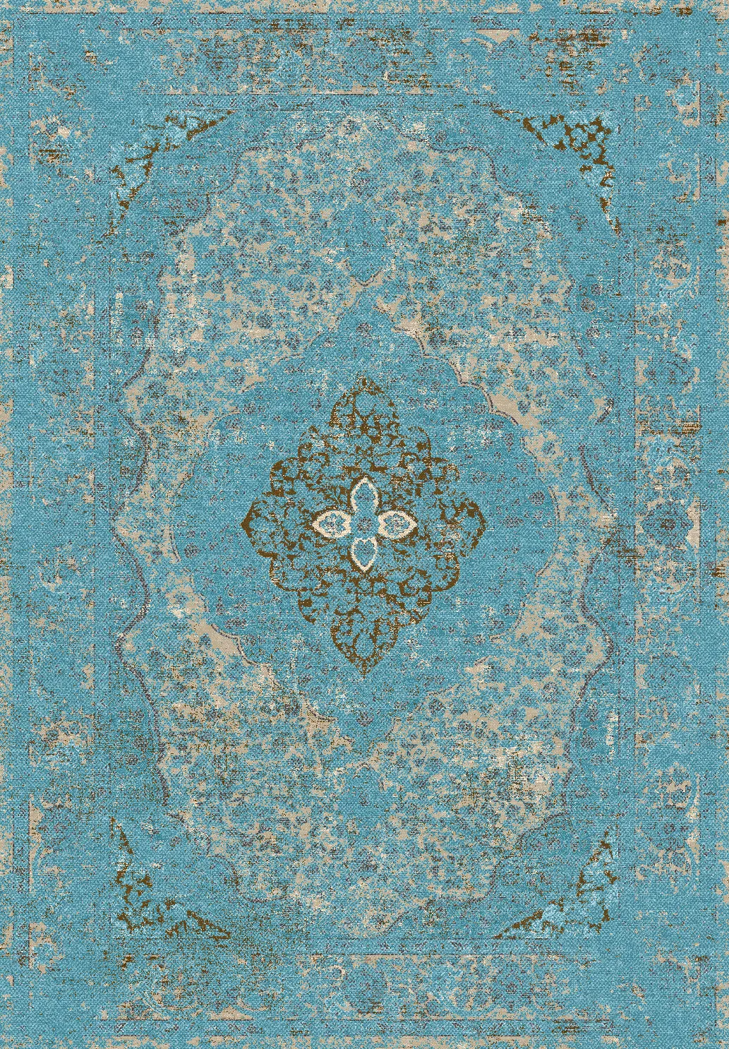 Tapis Wilton - Lainey (bleu)