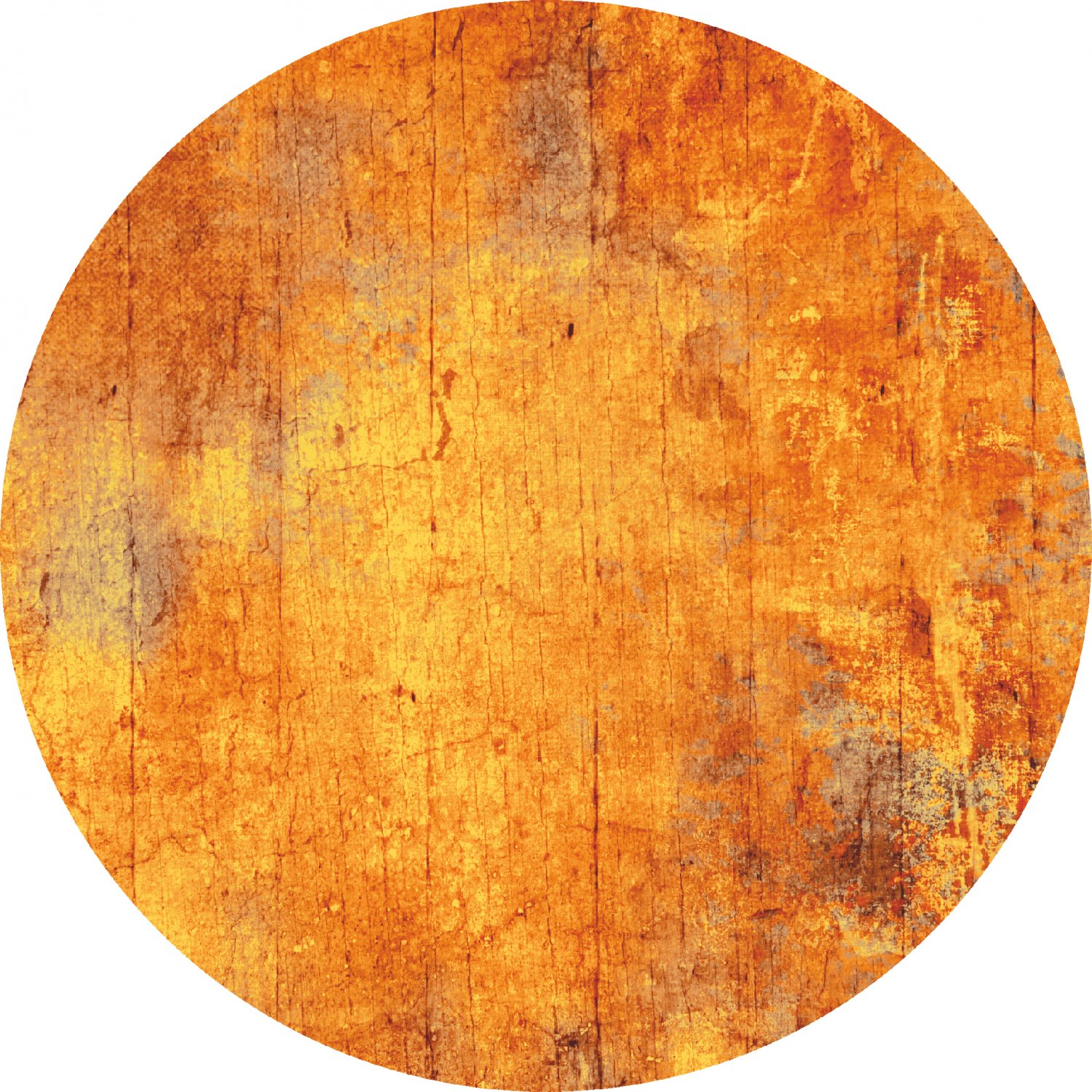 Tapis rond - Cesano (orange)