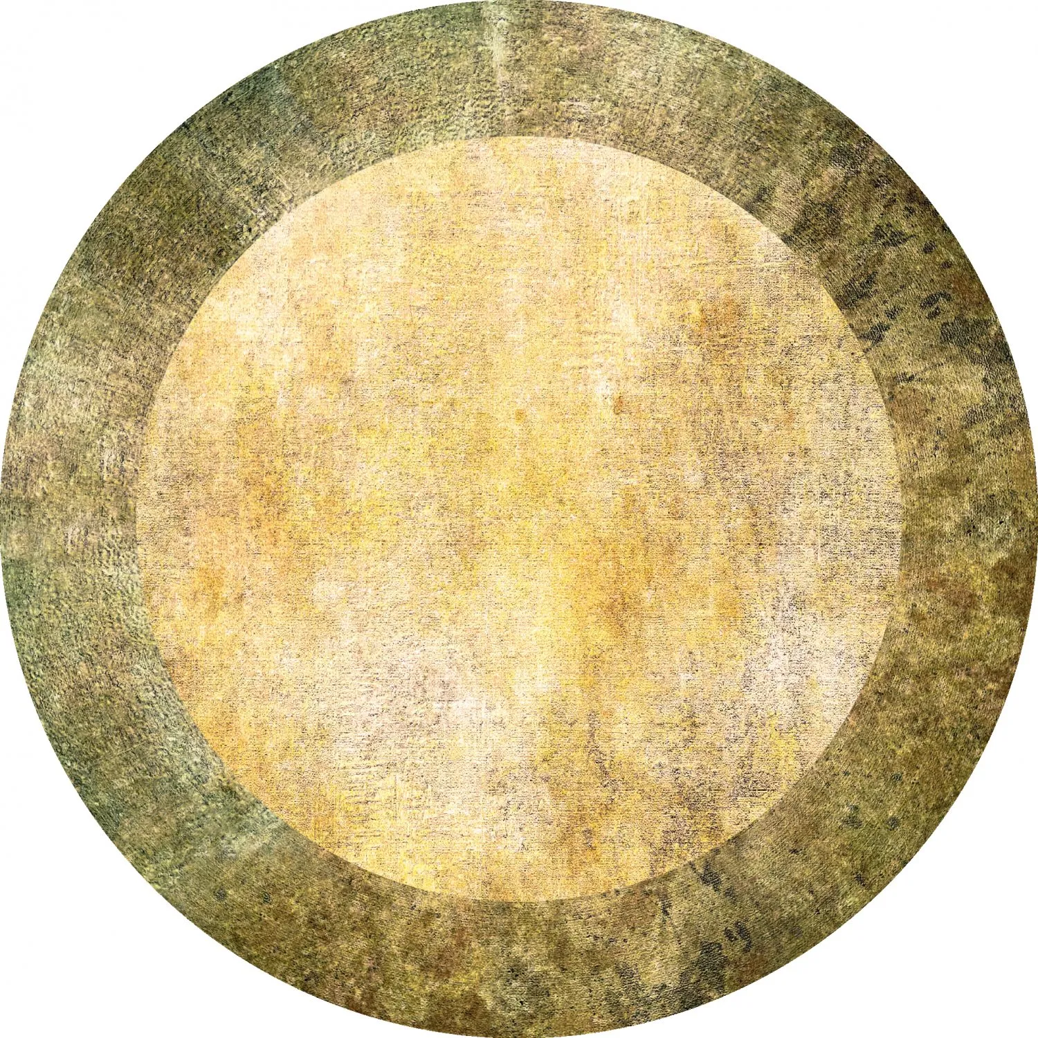 Tapis rond - Campana (beige/jaune)