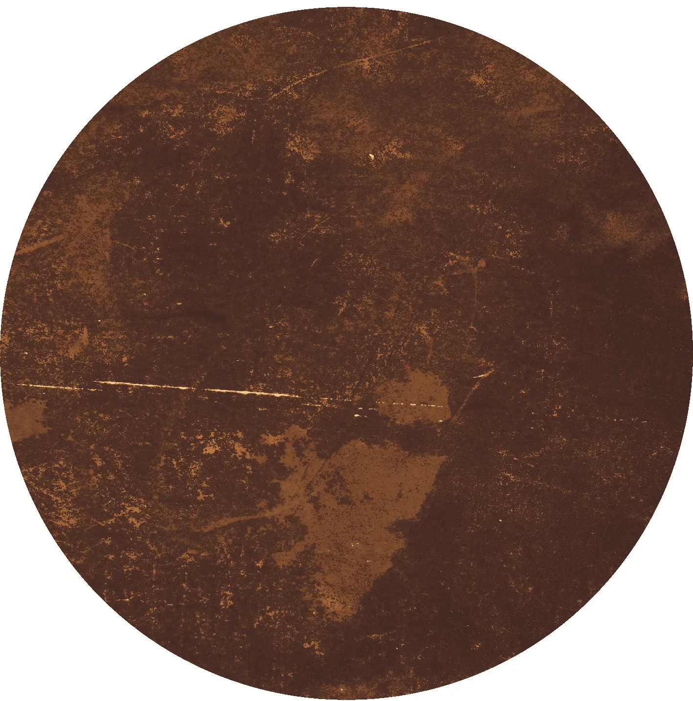 Tapis rond - Zahora (marron)