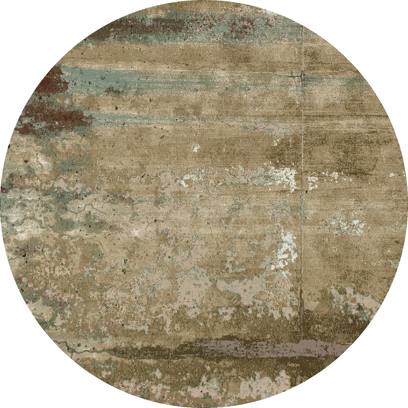 Tapis rond - Domont (marron)
