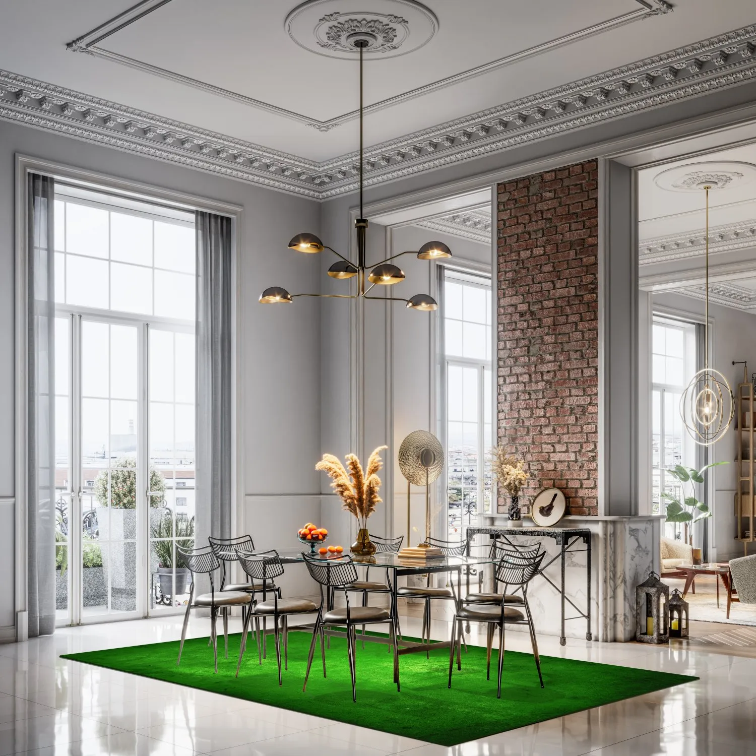 Tapis Wilton - Anzio (vert)