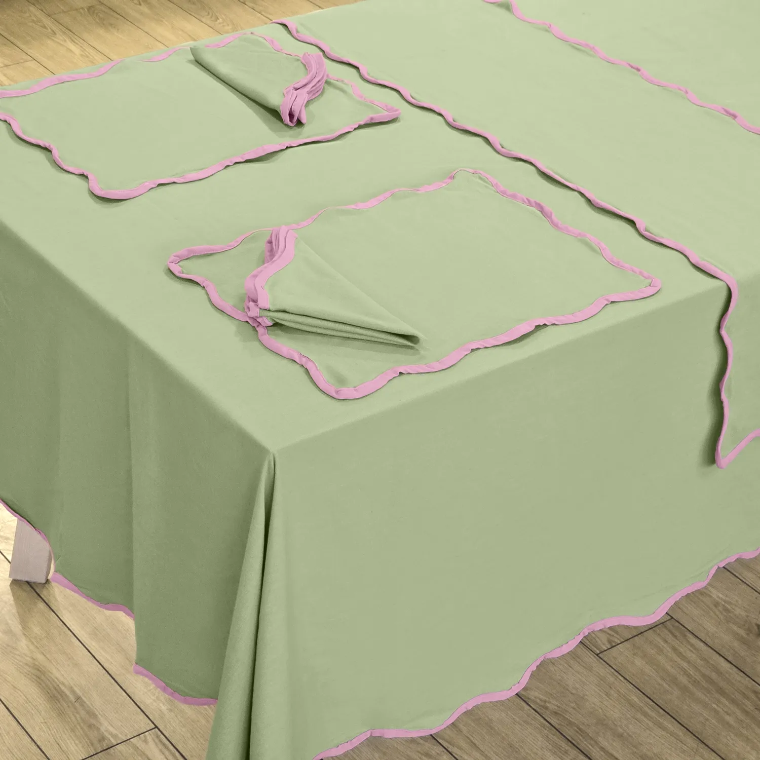 Nappe en coton Yrsa (vert)