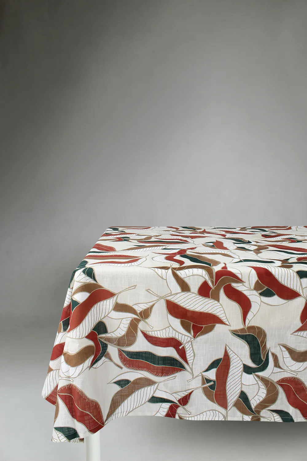 Nappe en coton Amalie (beige/rouille)