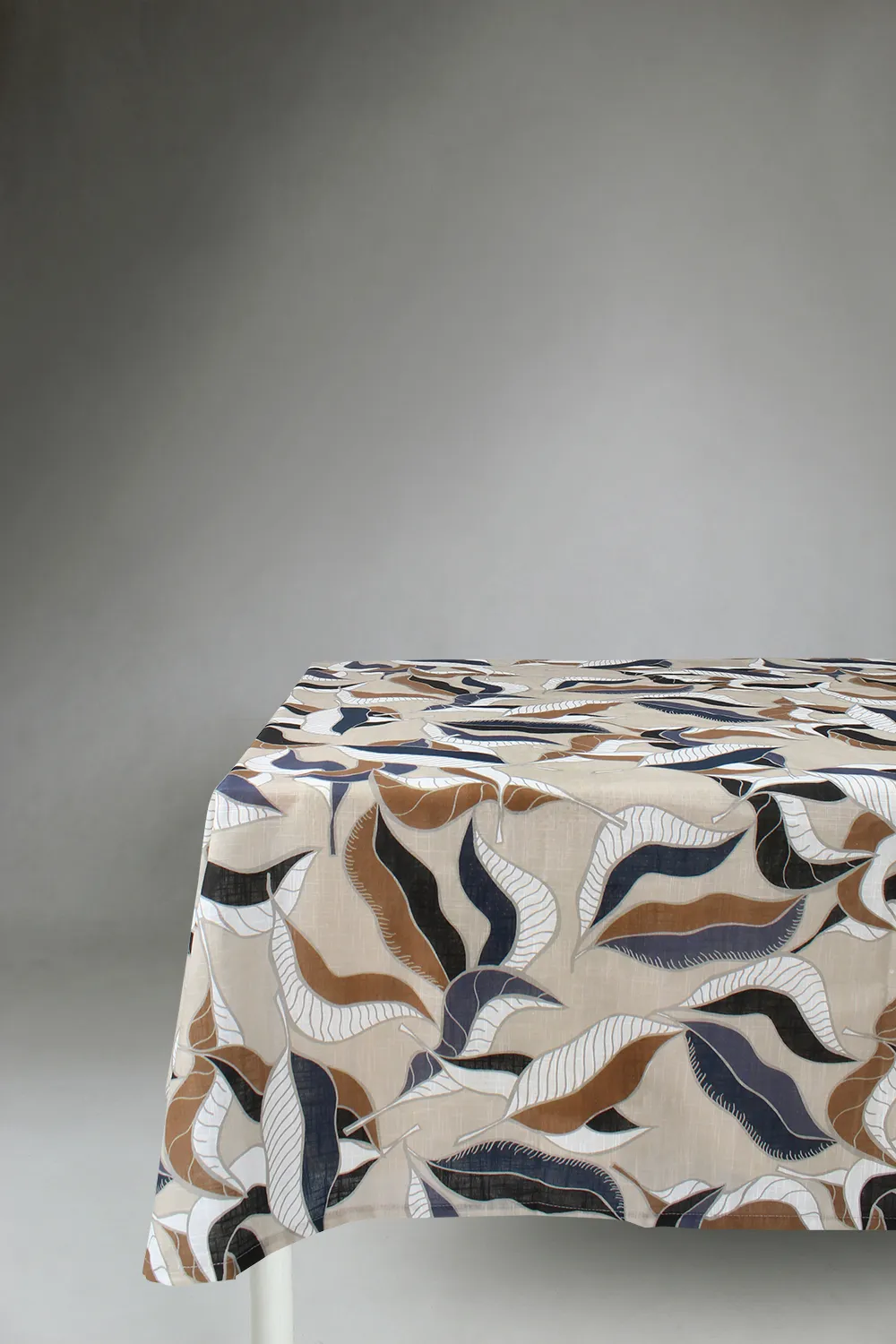 Nappe en coton Amalie (gris/bleu)