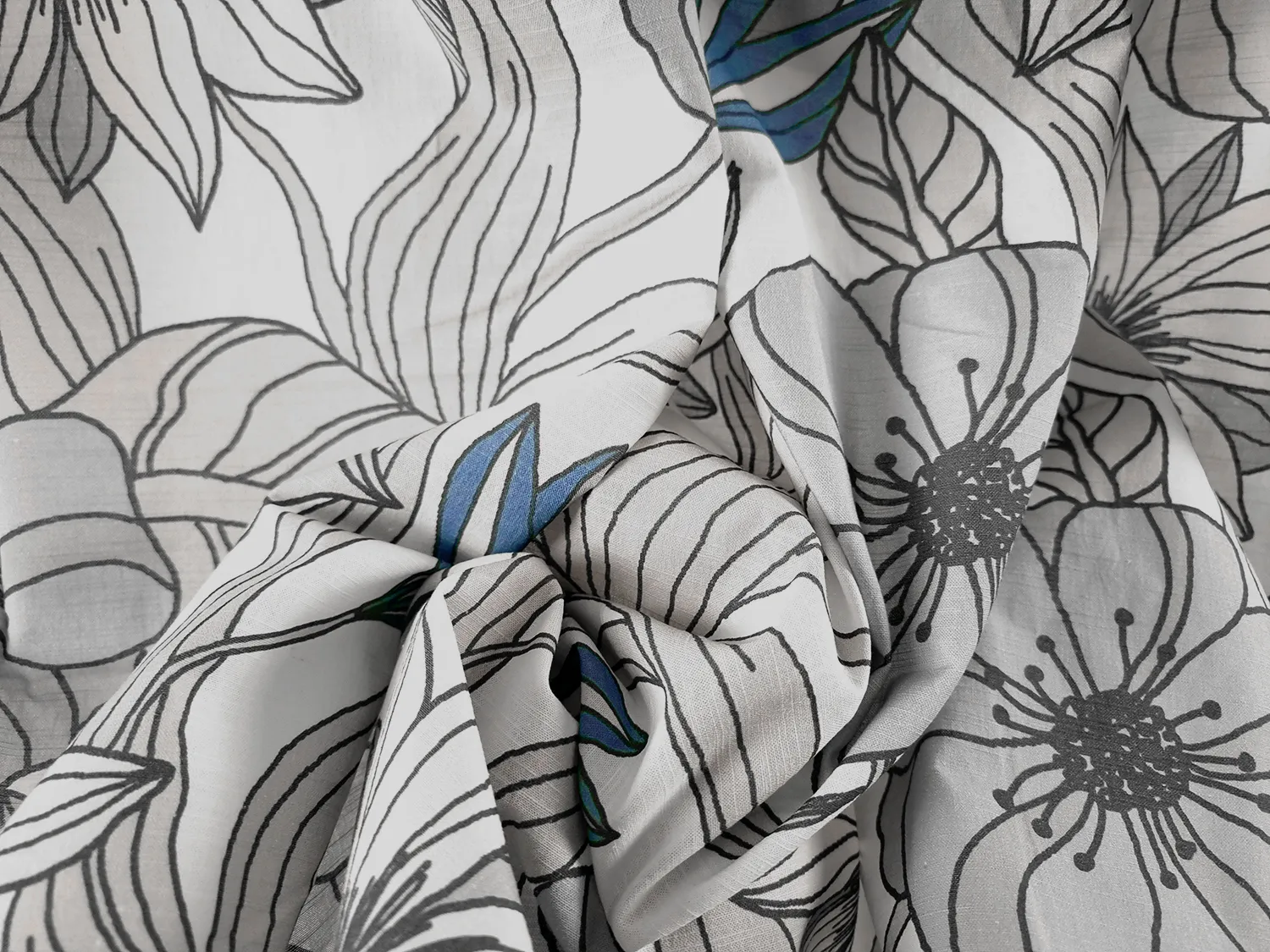 Nappe en coton Aurelia (bleu)