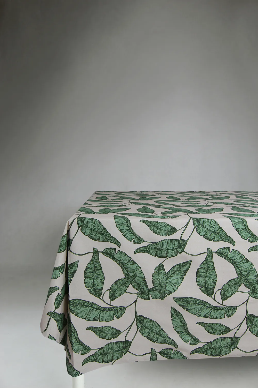 Nappe en coton Leaves (vert)