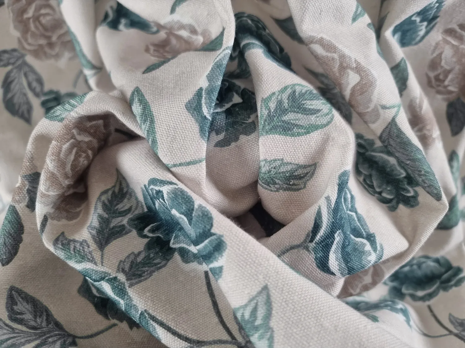 Nappe en coton Wreath (bleu)