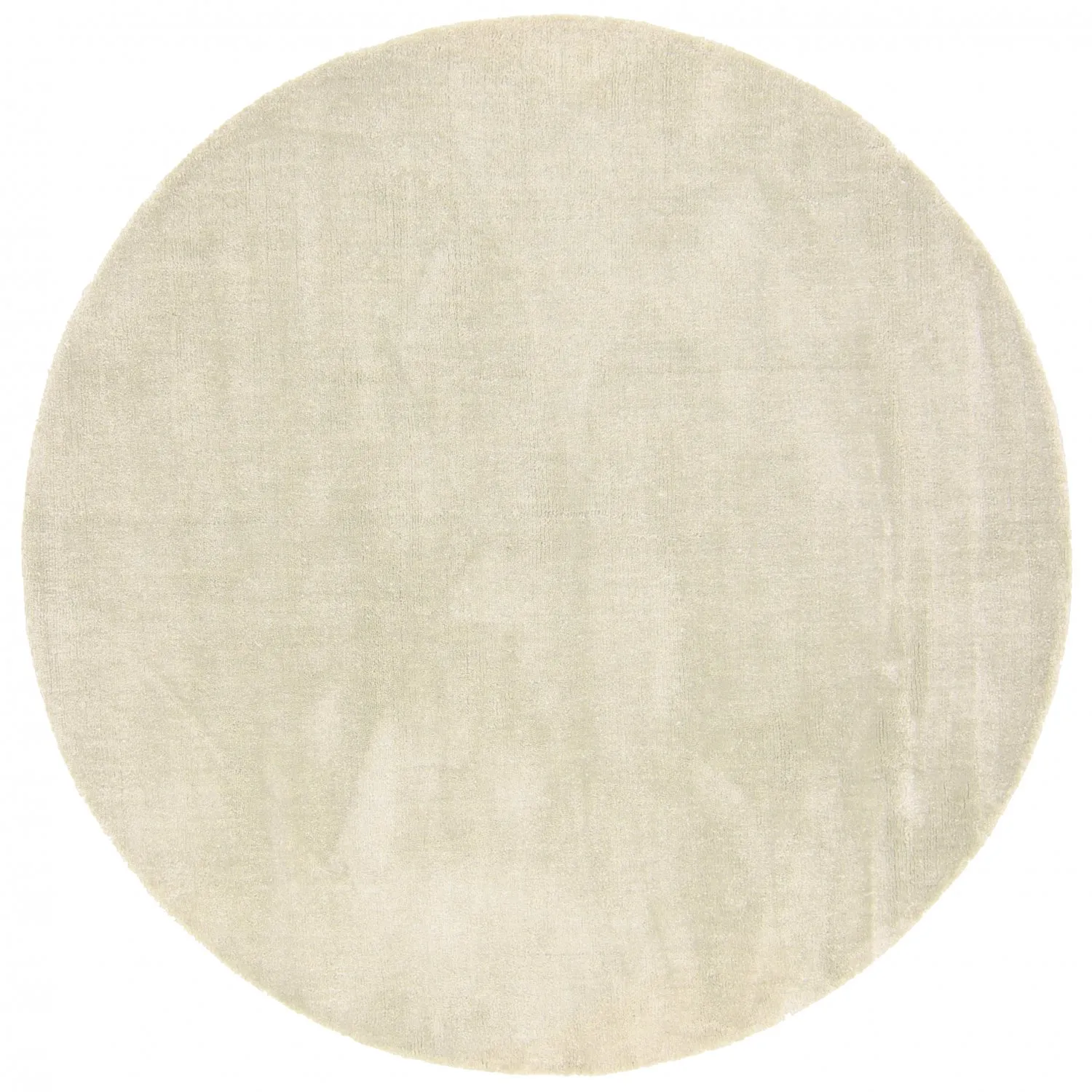 Tapis rond - PET recyclé avec aspect viscose (vert menthe)