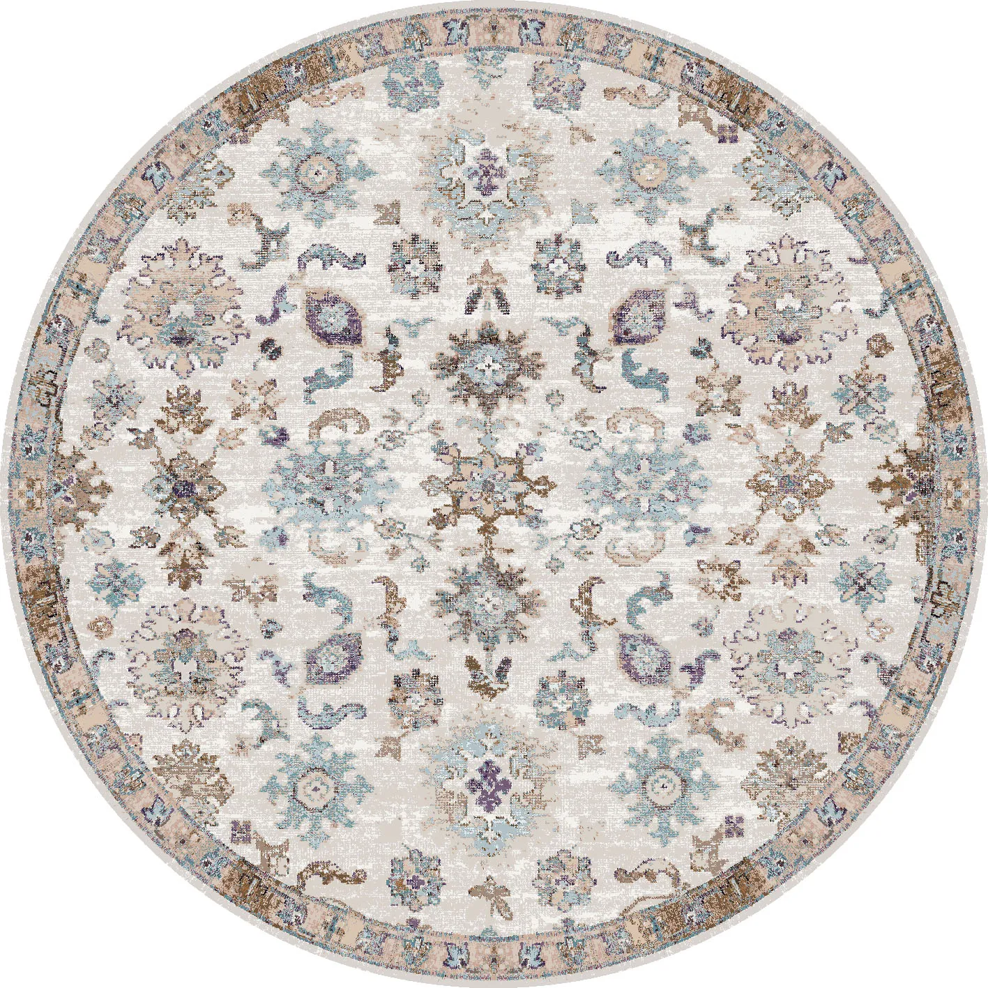 Tapis rond - Eden (multicolore)