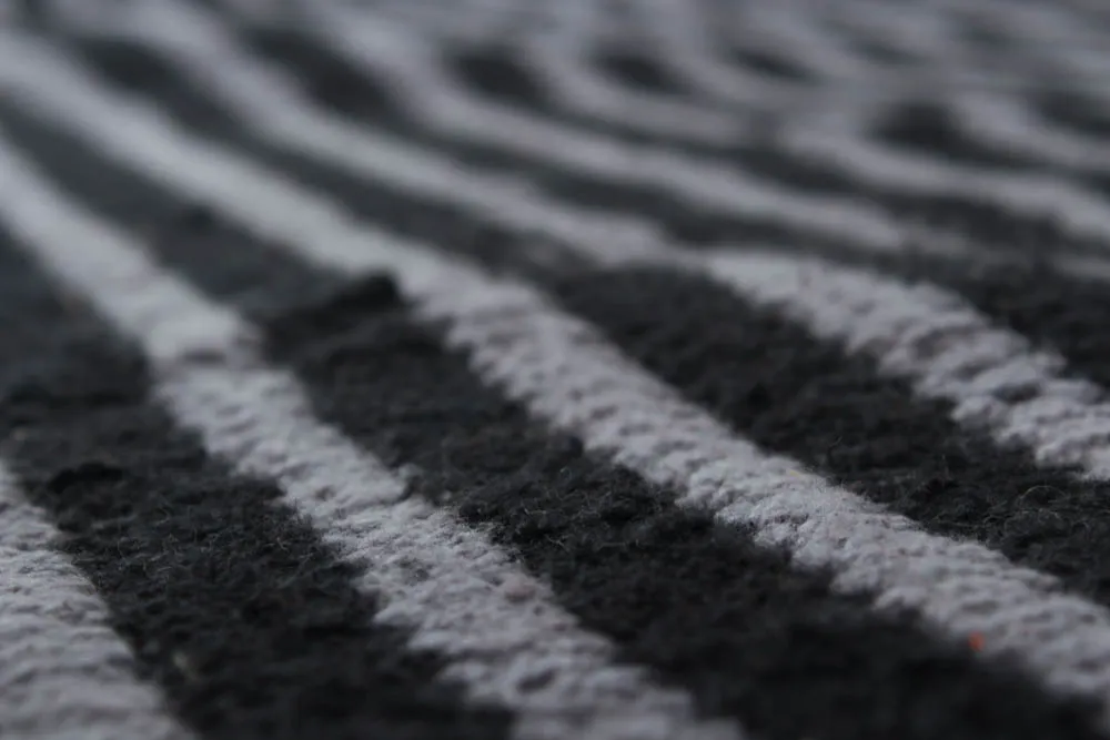 Tapis en patchwork - Eila (gris/gris foncé)