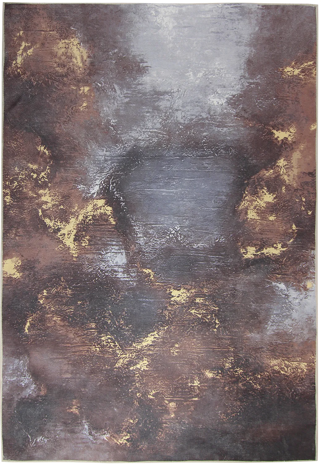 Tapis Wilton - Sanza (gris/multicolore)