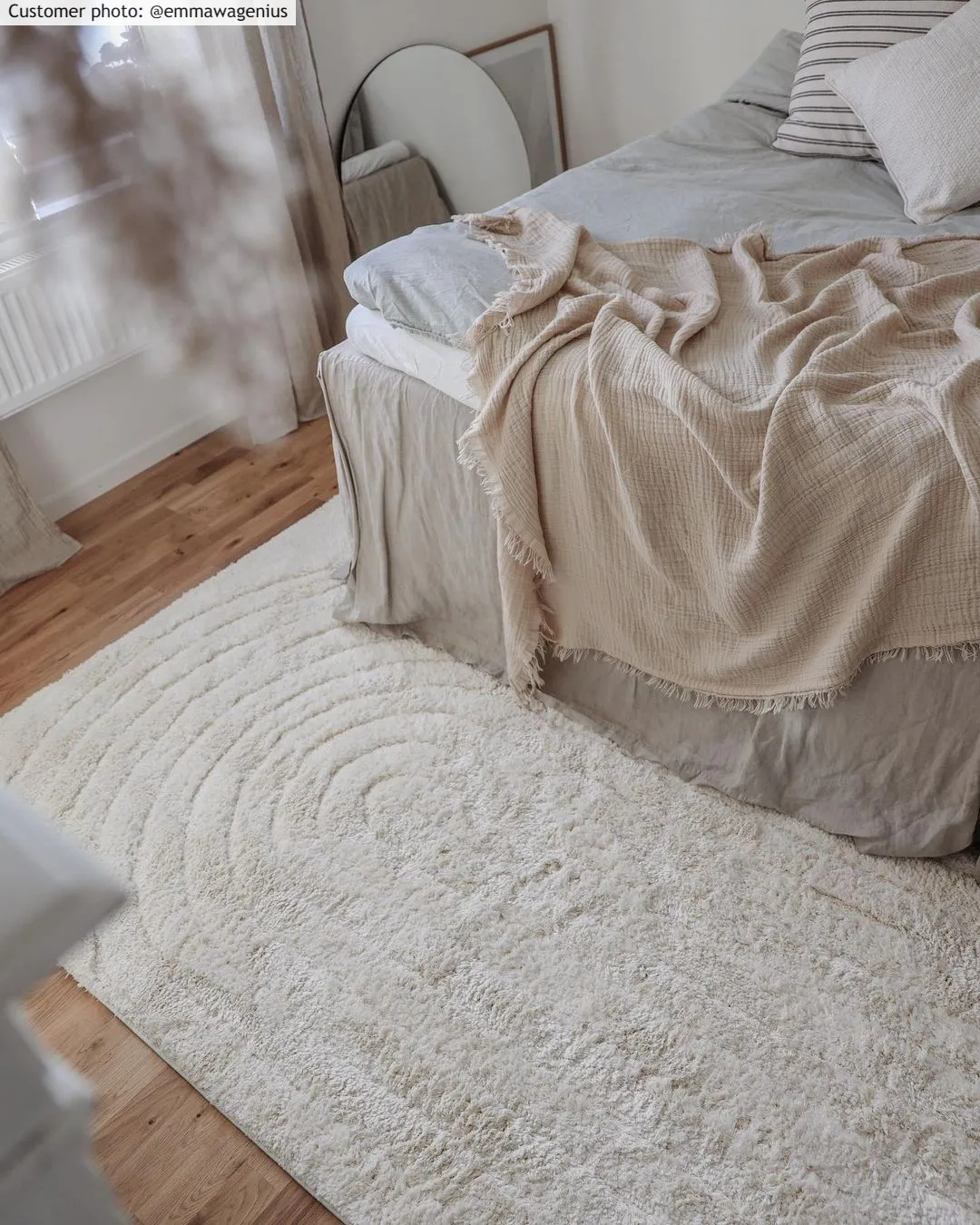 Tapis moelleux - Evora (blanc cassé)