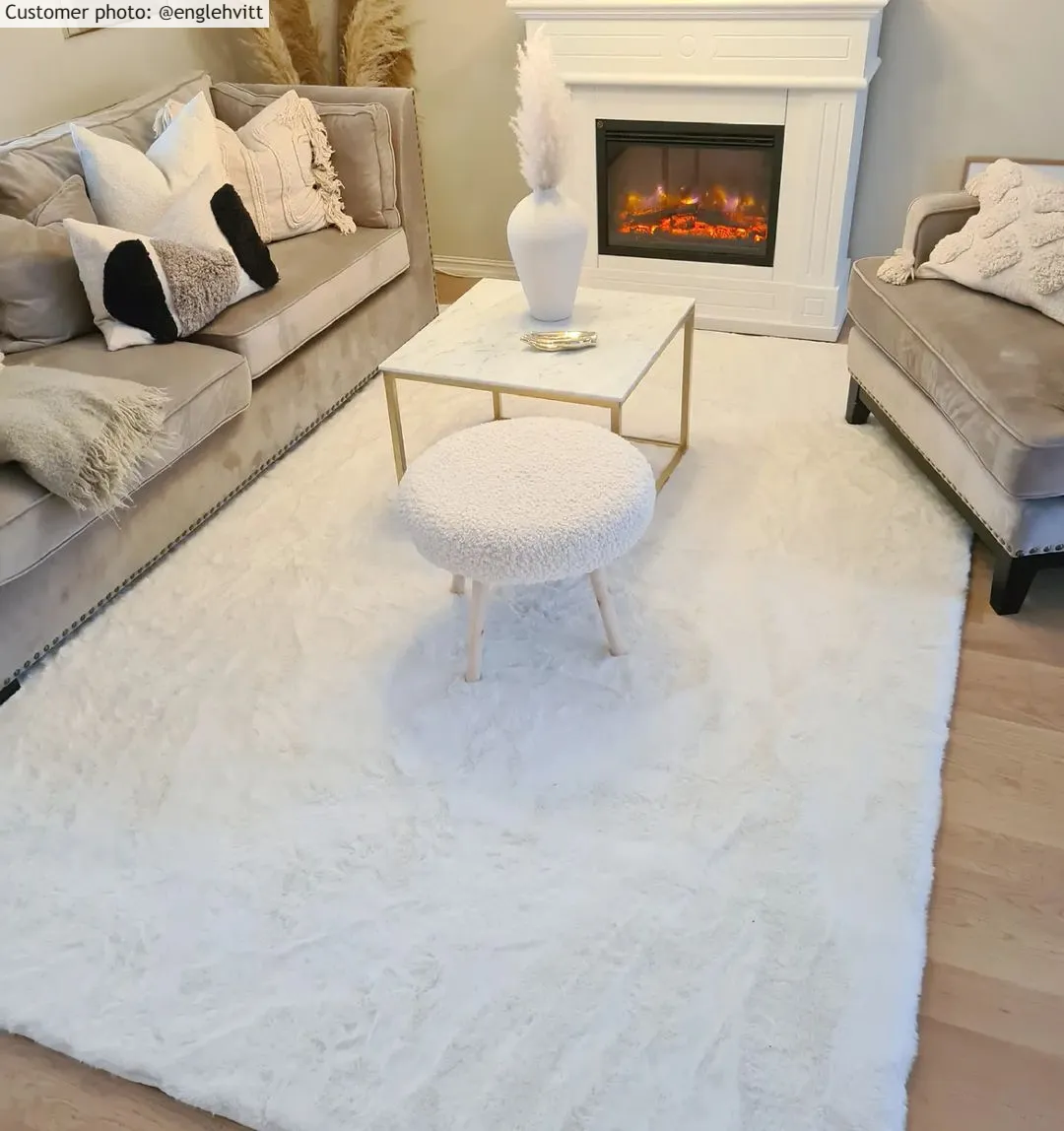 Tapis à poils longs - Cloud Super Soft (blanc)