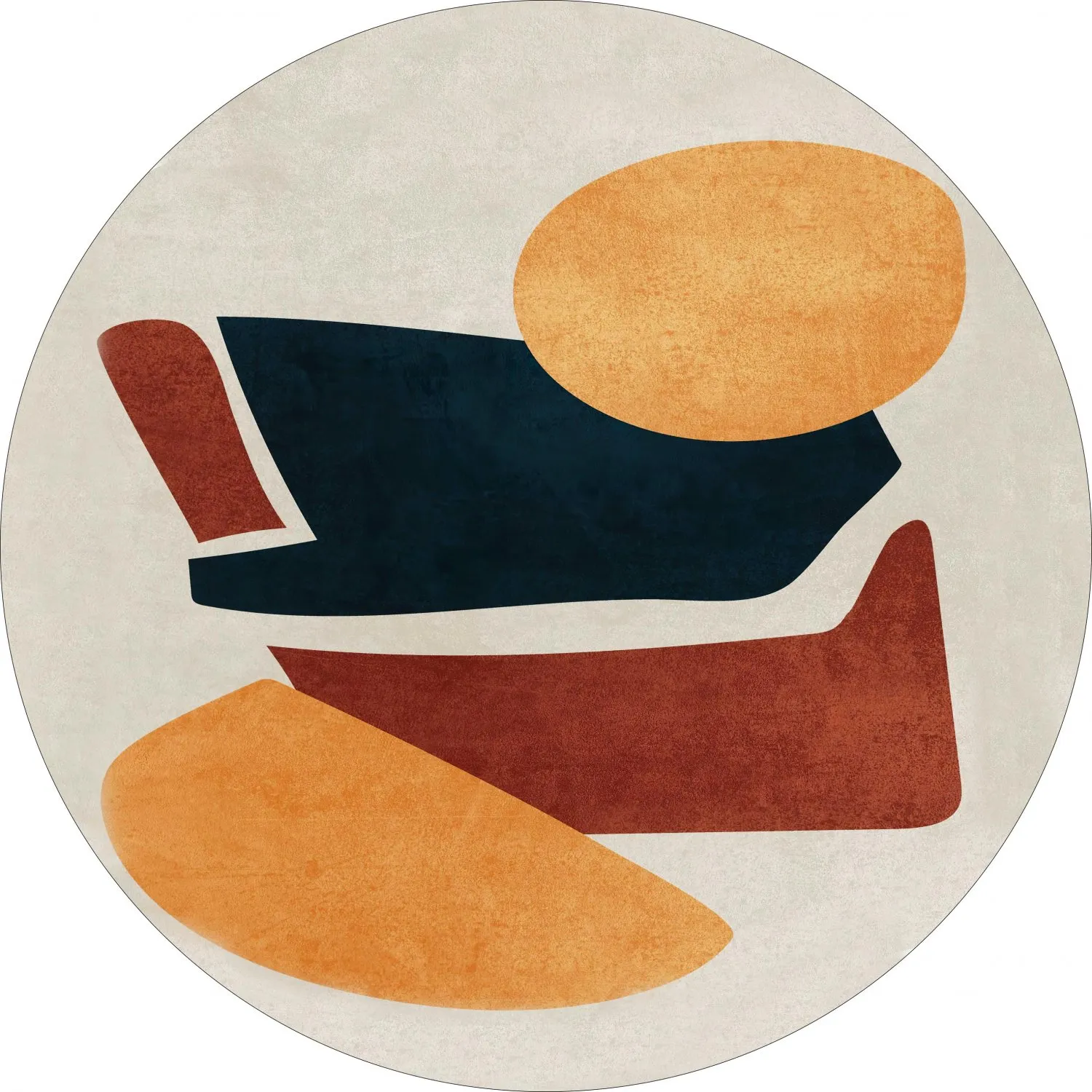 Tapis rond - Beira (multicolore)