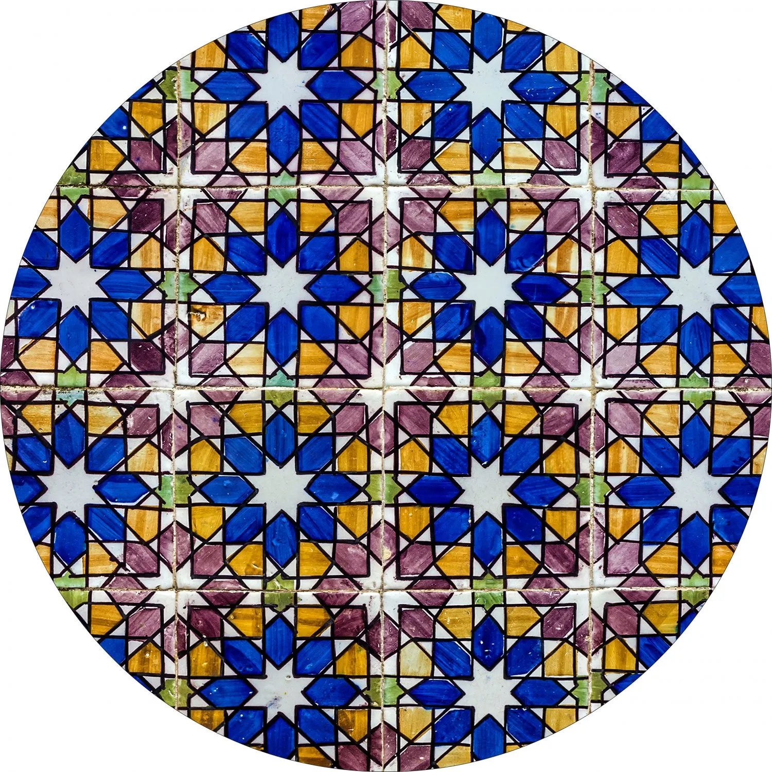 Tapis rond - Rei (multicolore)