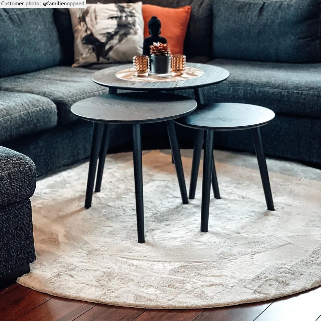 Tapis ronds - Aranga Super Soft Fur (beige)