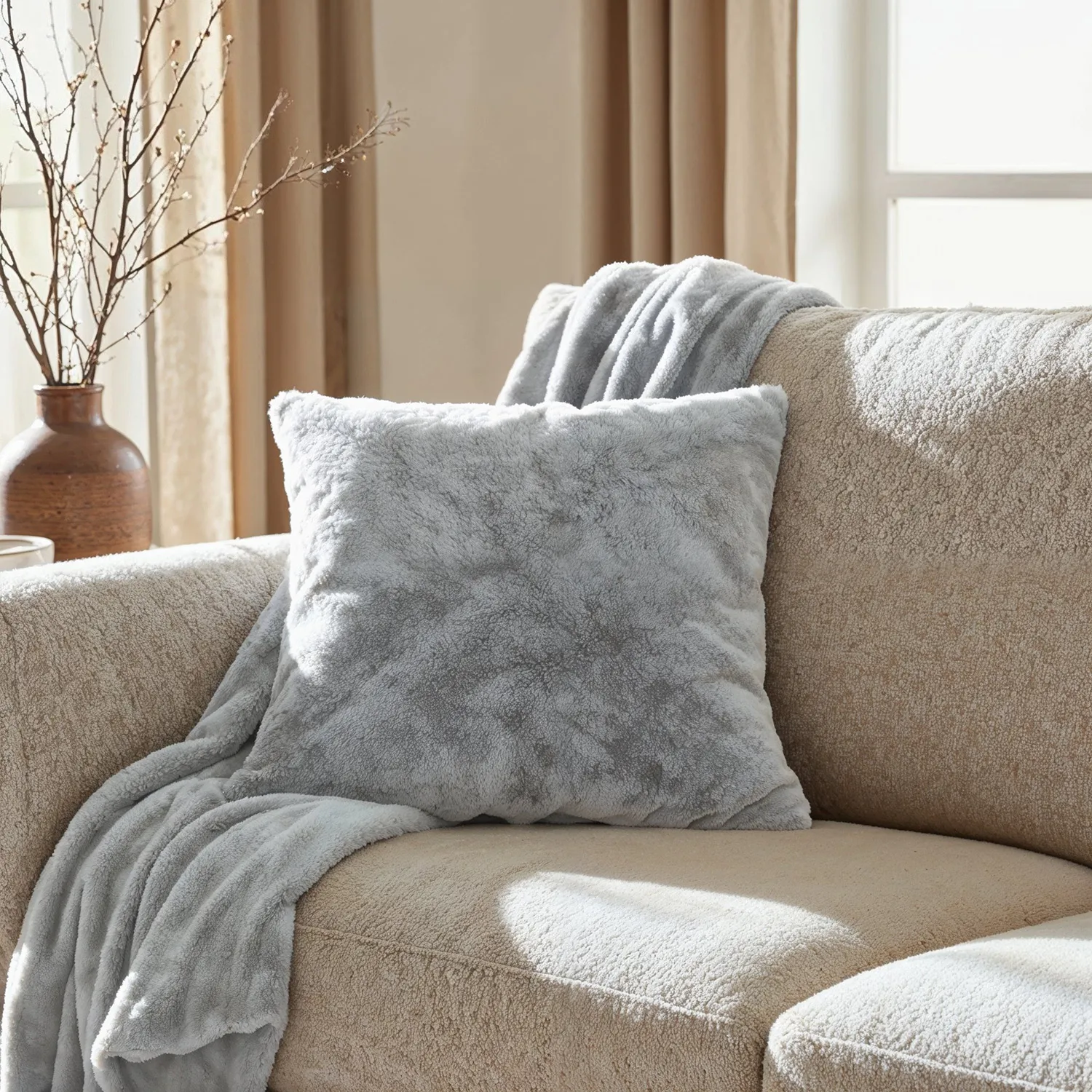 Plaids - Aranga Super Soft Throw (gris)