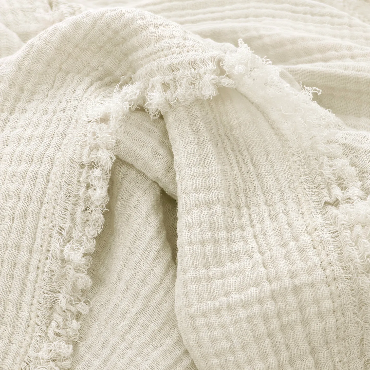 Plaids - Plaid en mousseline - Dorena (gris)