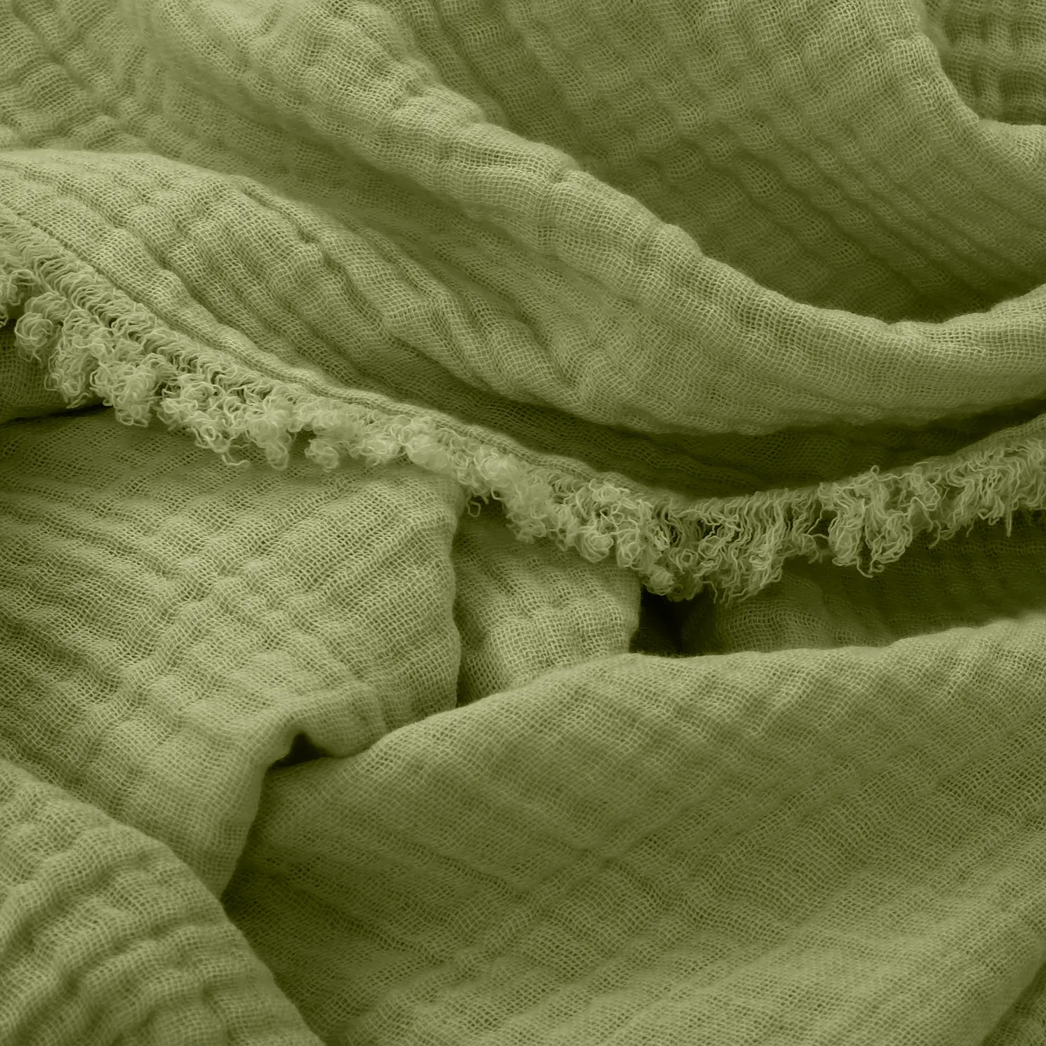 Plaids - Plaid en mousseline - Dorena (vert)