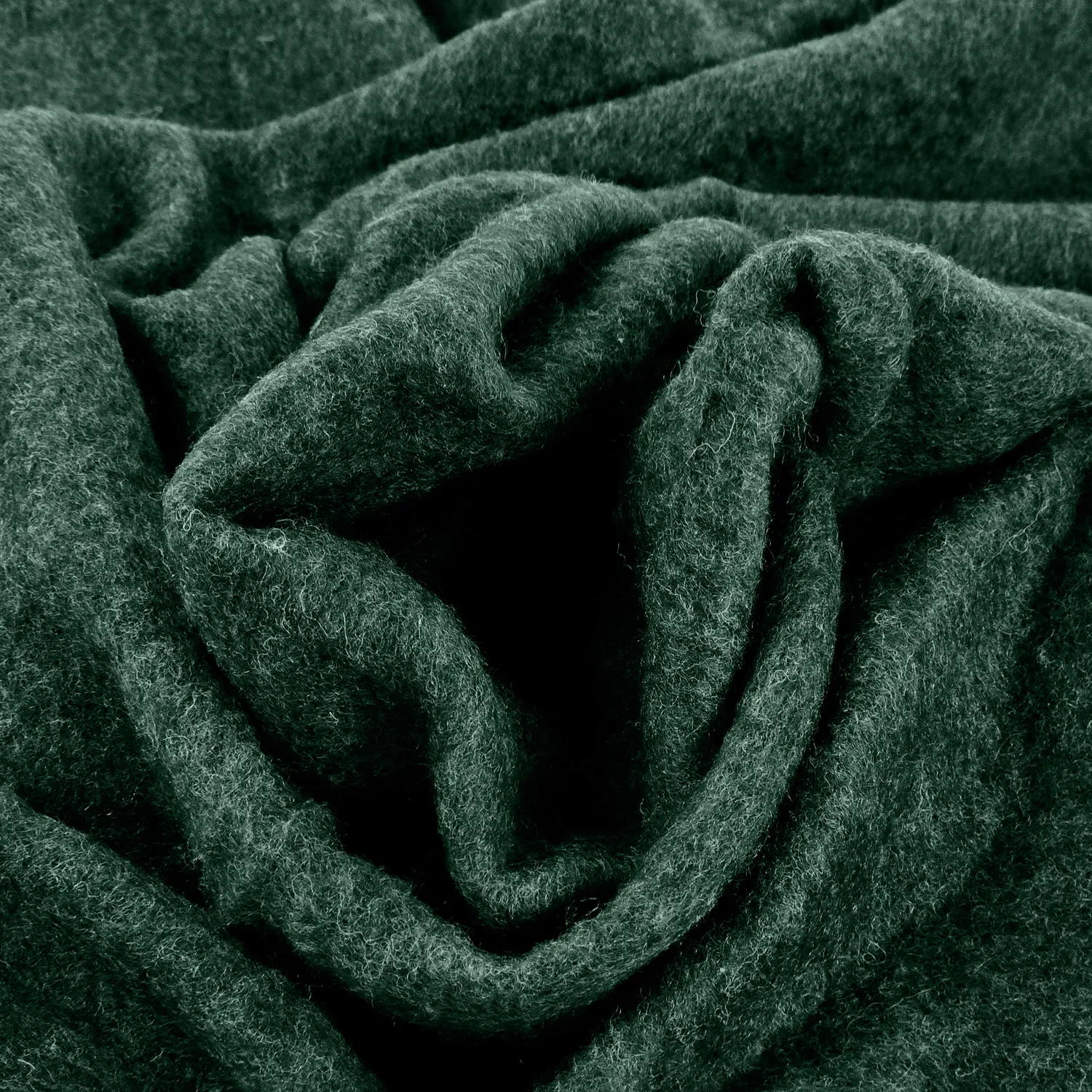 Plaid en mélange de laine - Samantha (vert)