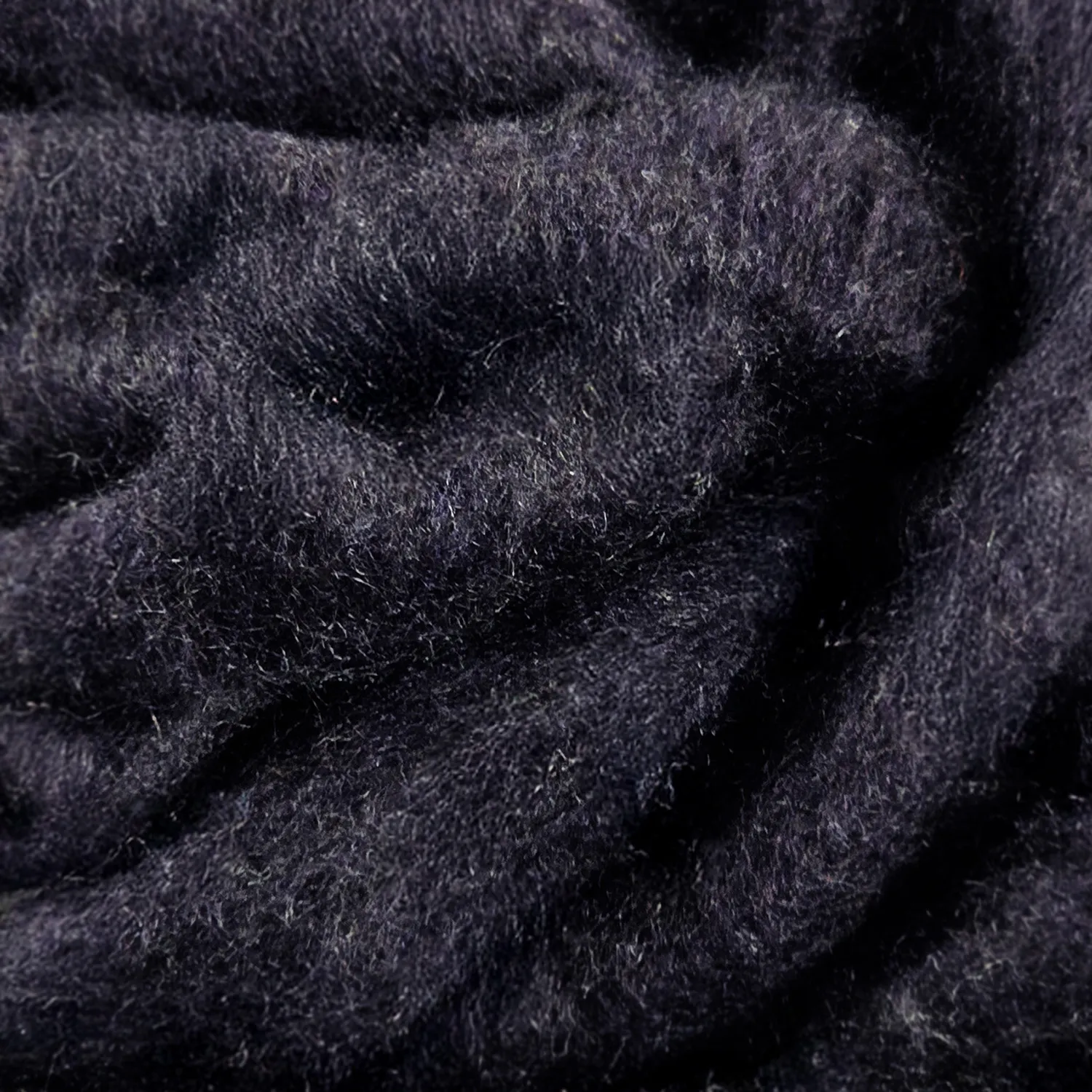 Plaid en mélange de laine - Samantha (noir)