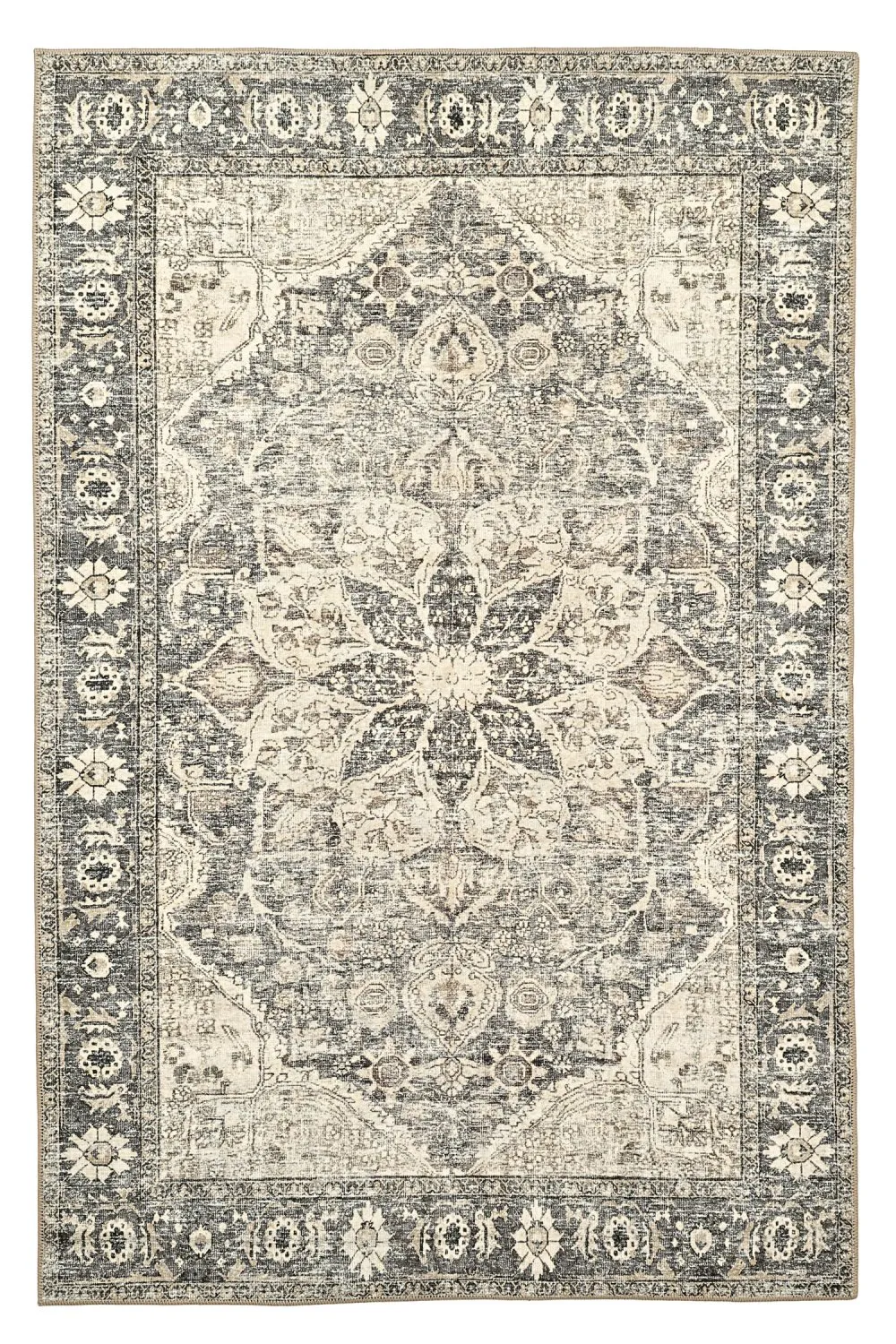 Tapis tissé à plat - Alvand (noir)