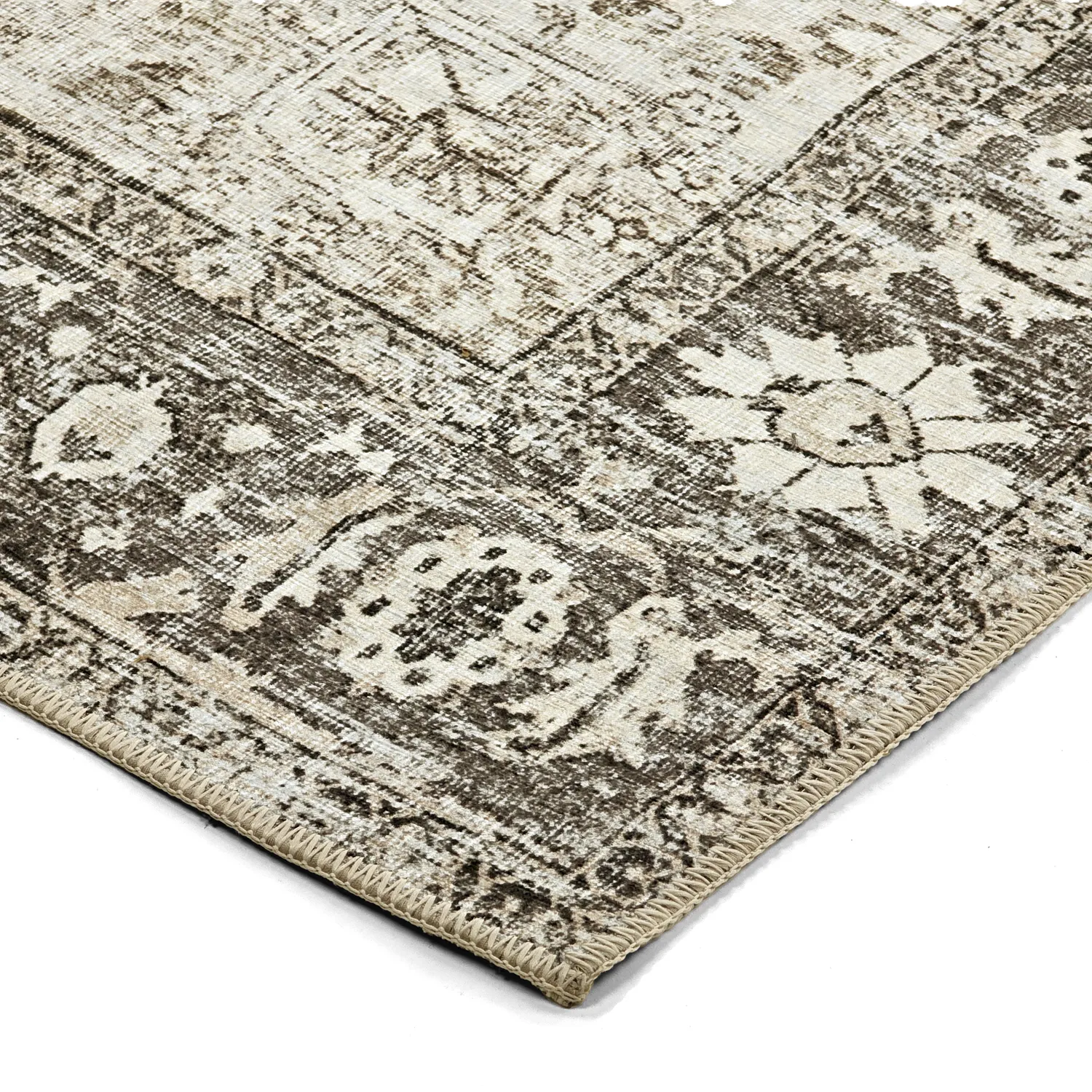Tapis tissé à plat - Alvand (noir)