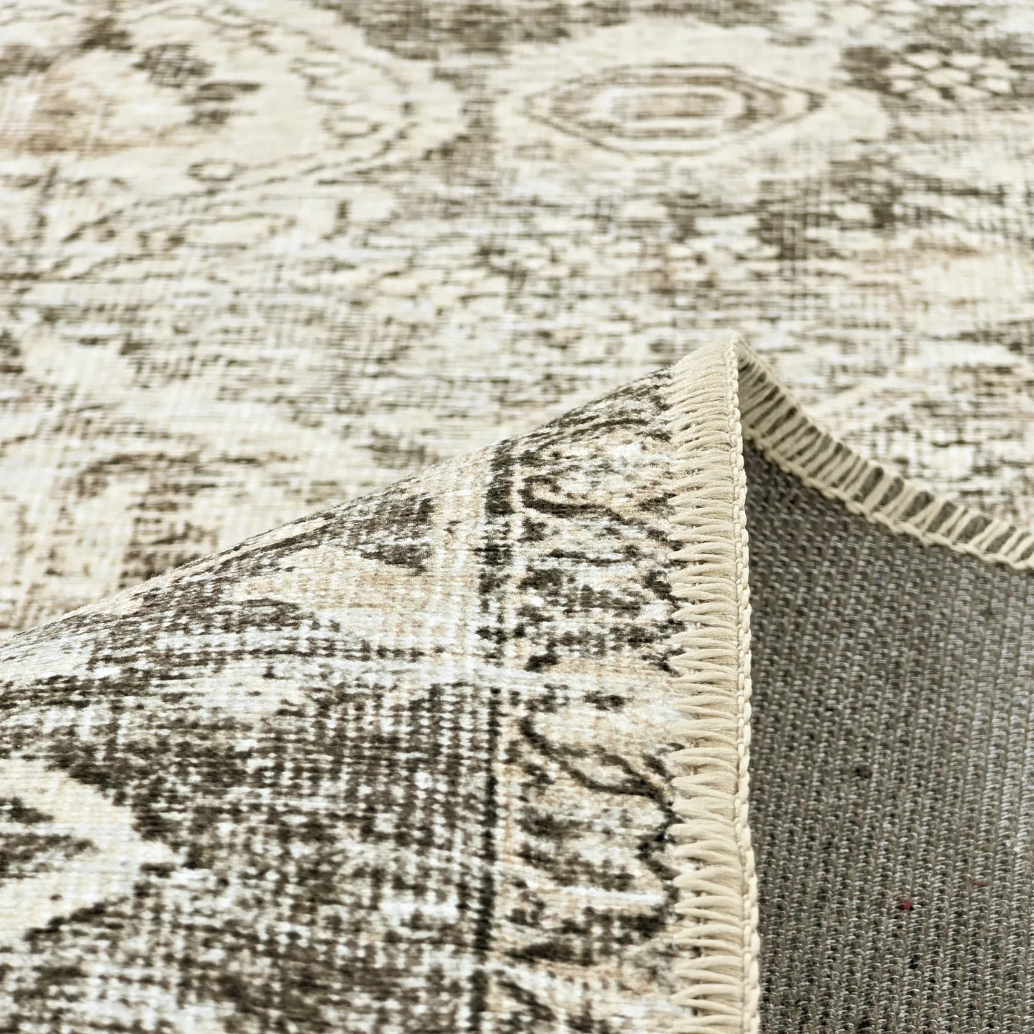 Tapis tissé à plat - Alvand (noir)