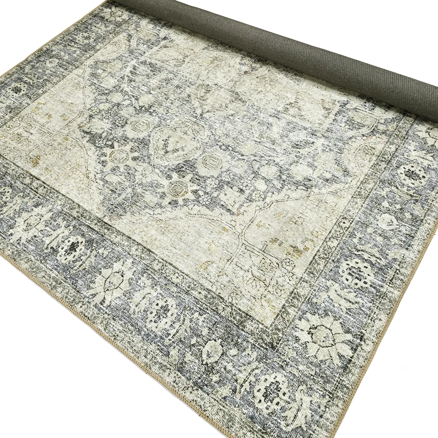 Tapis tissé à plat - Alvand (gris)