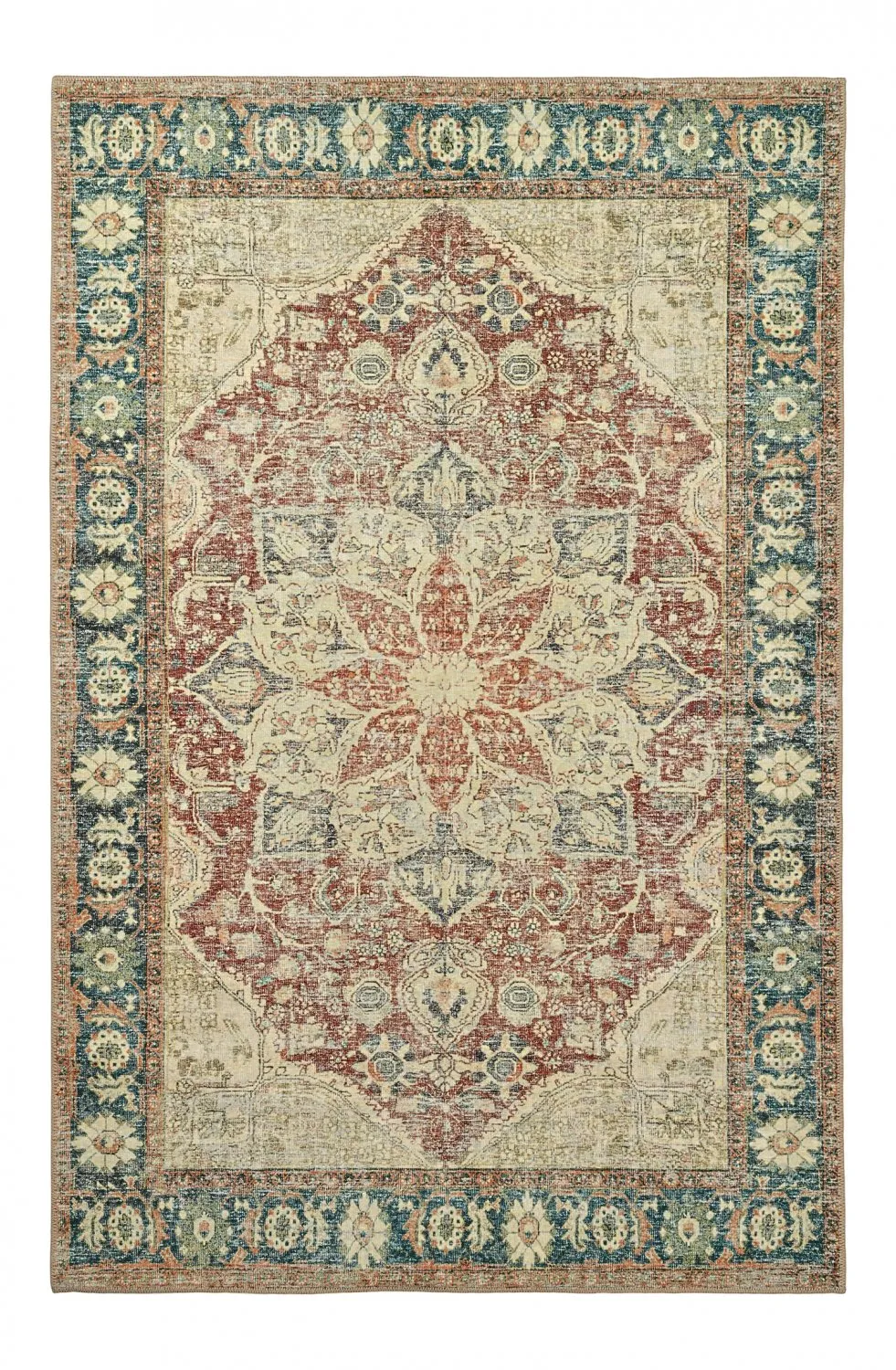 Tapis tissé à plat - Alvand (rouge)