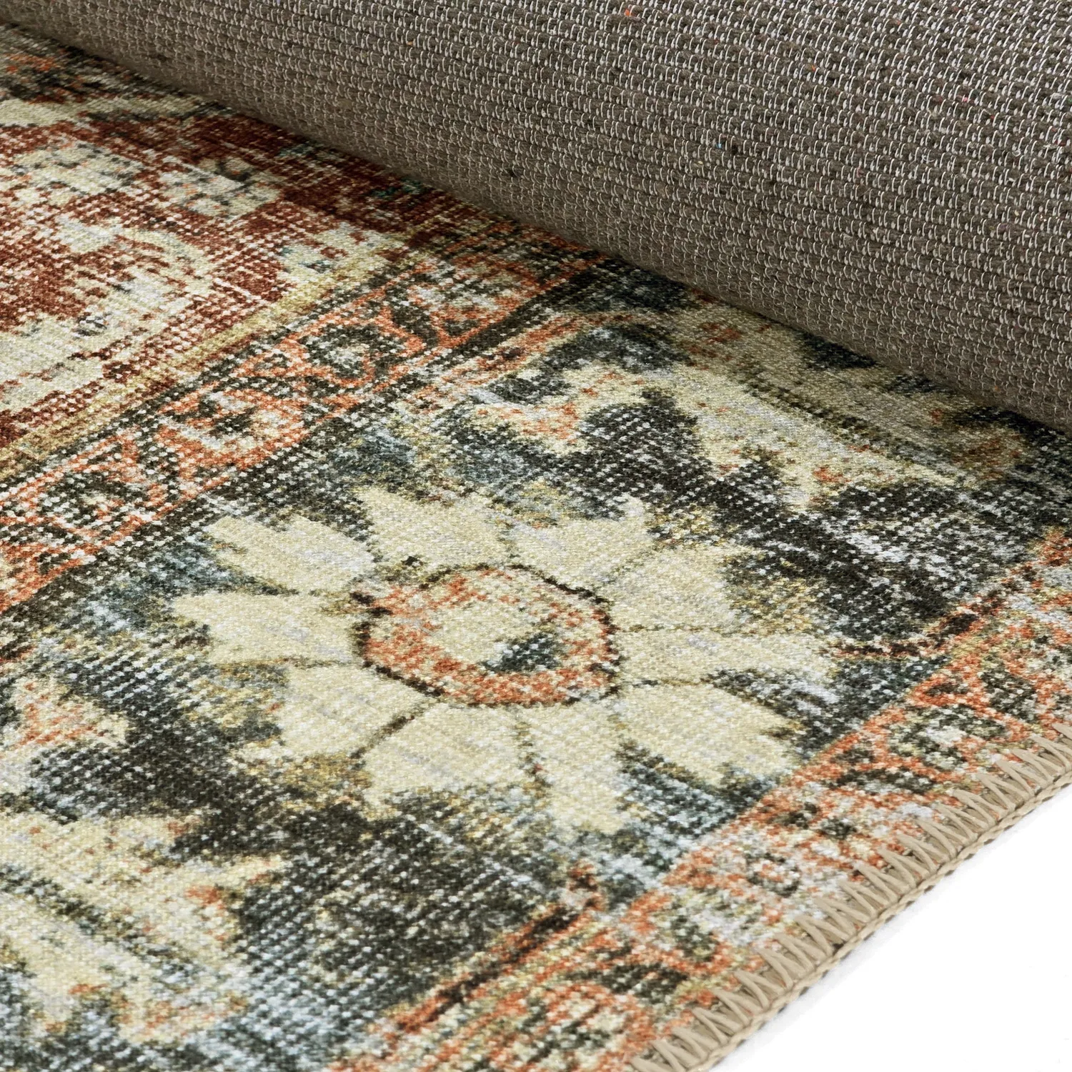 Tapis tissé à plat - Alvand (rouge)