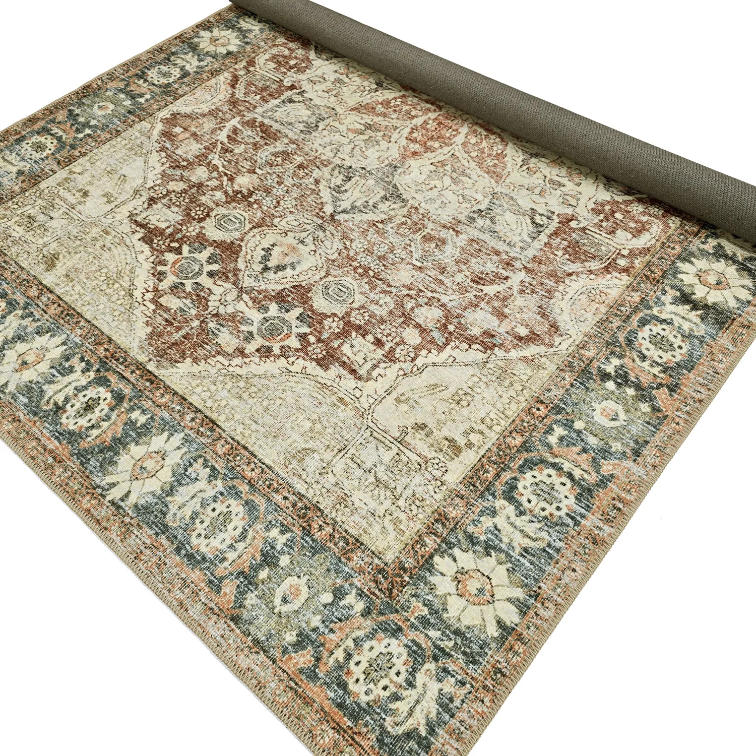 Tapis tissé à plat - Alvand (rouge)