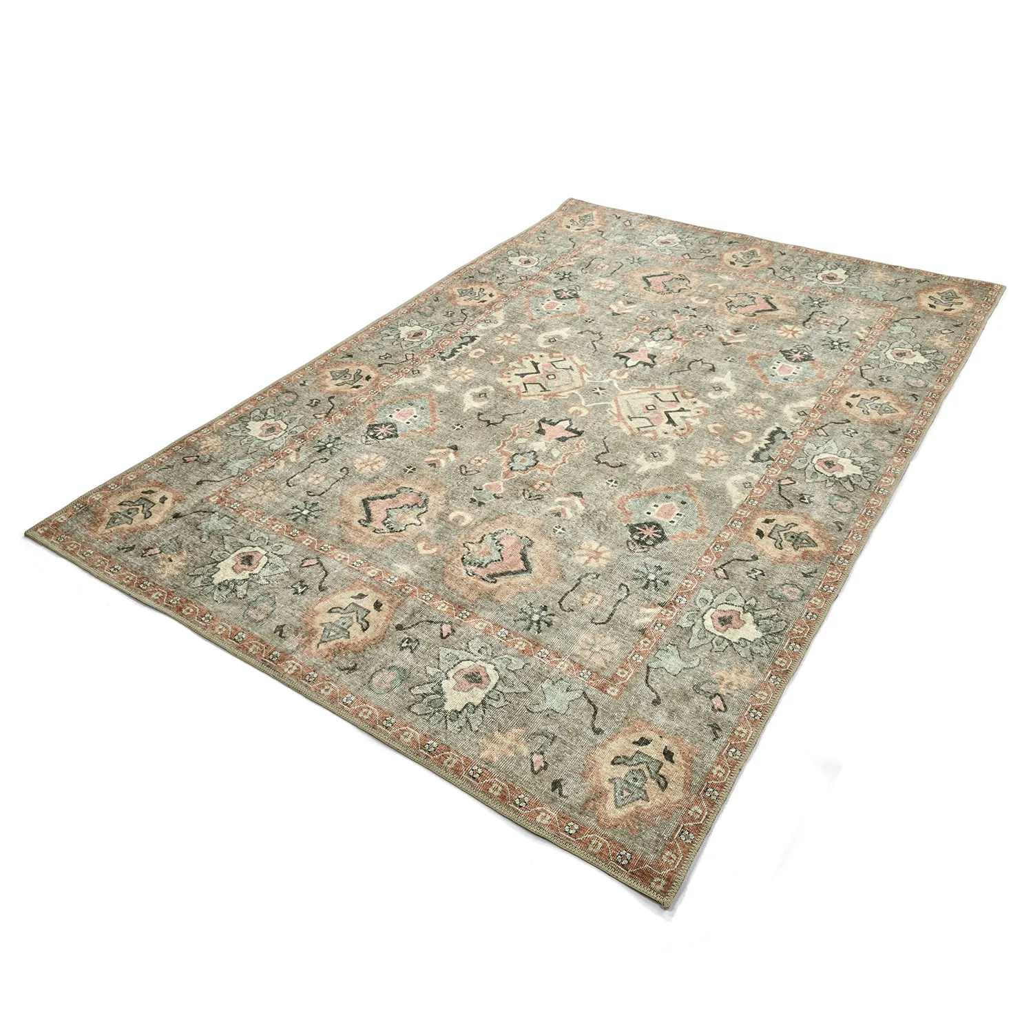 Tapis tissé à plat - Amena (bleu)