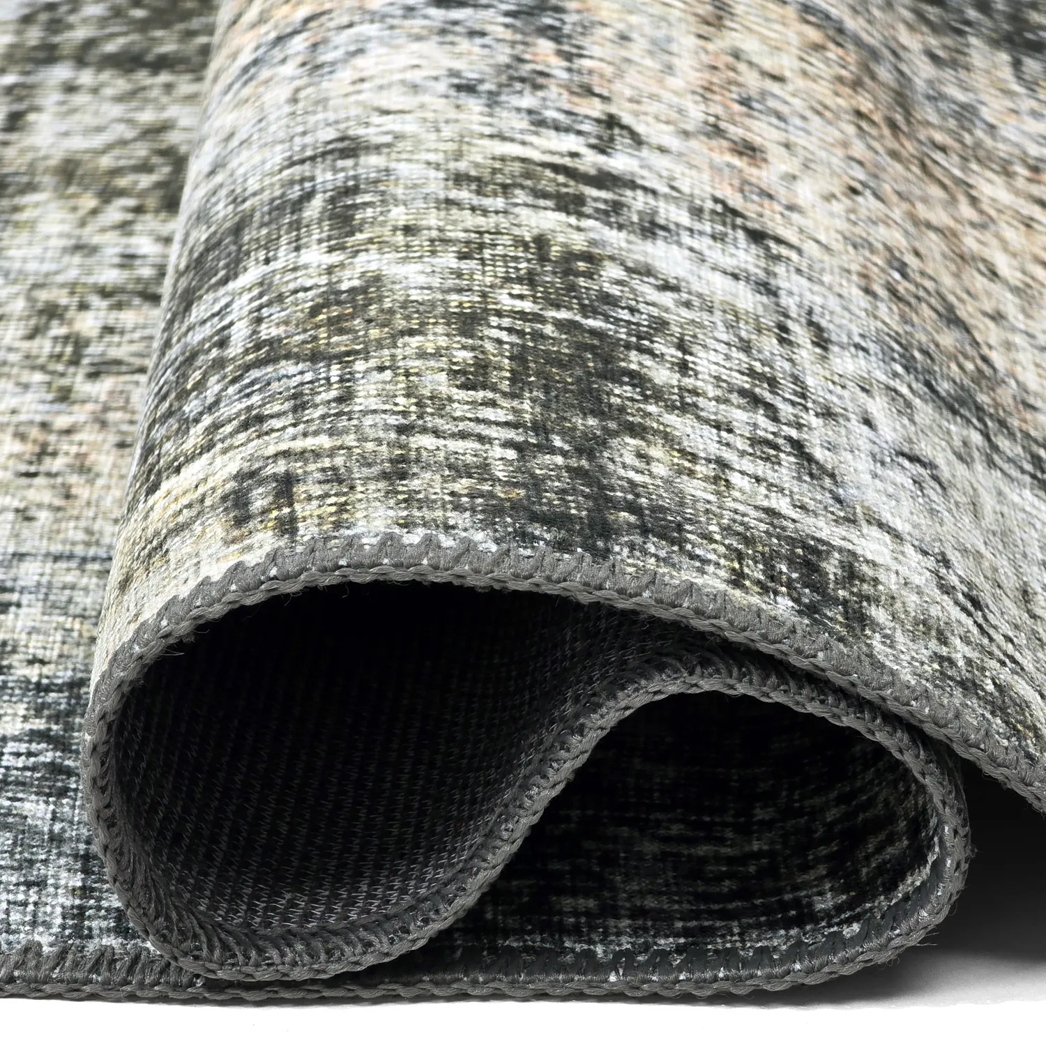 Tapis tissé à plat - Bechar (noir/multi)