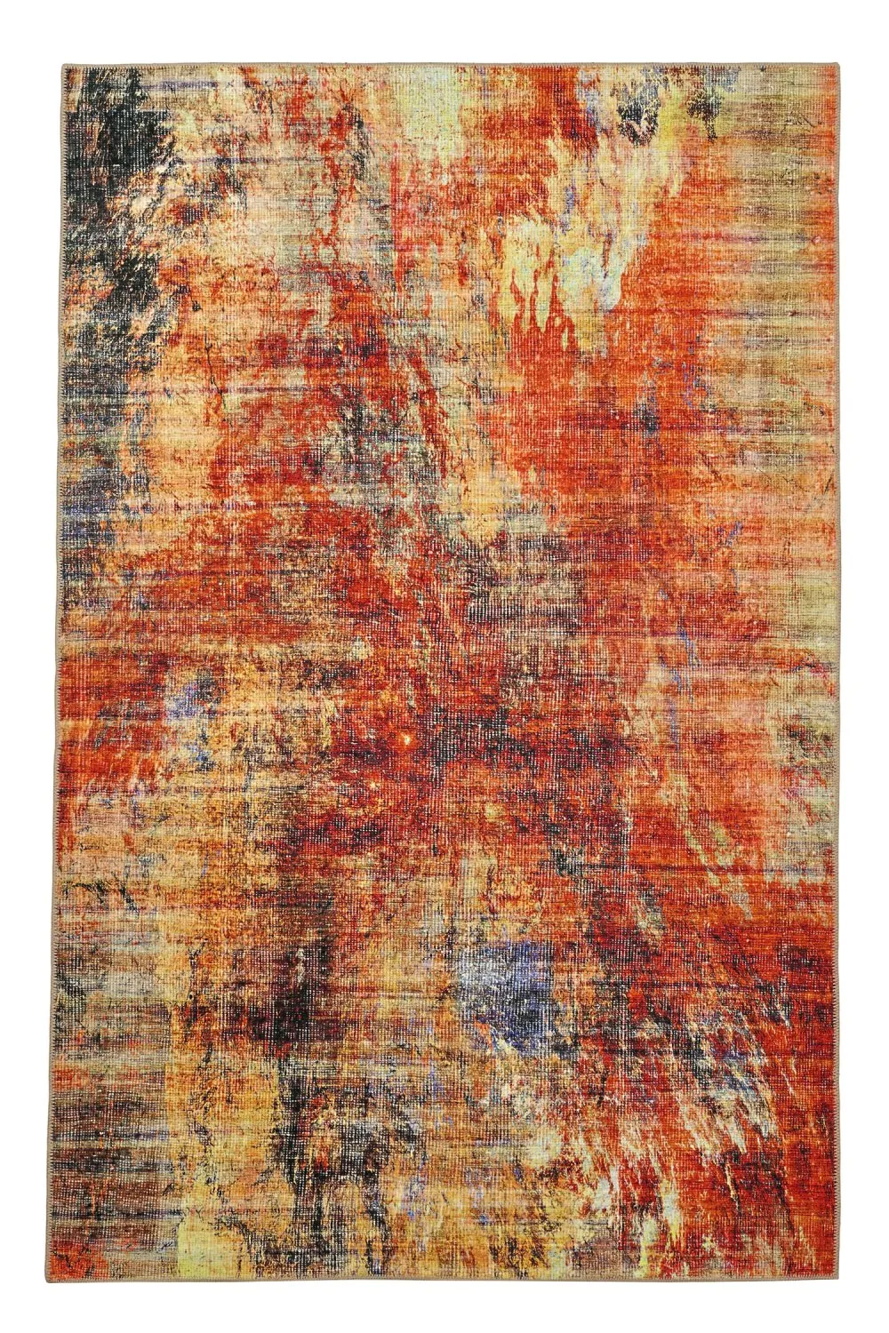 Tapis tissé à plat - Bechar (rouge/multi)