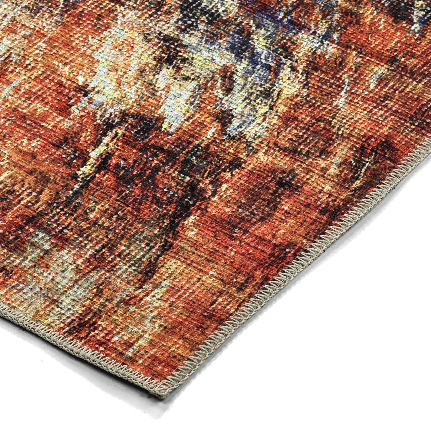 Tapis tissé à plat - Bechar (rouge/multi)