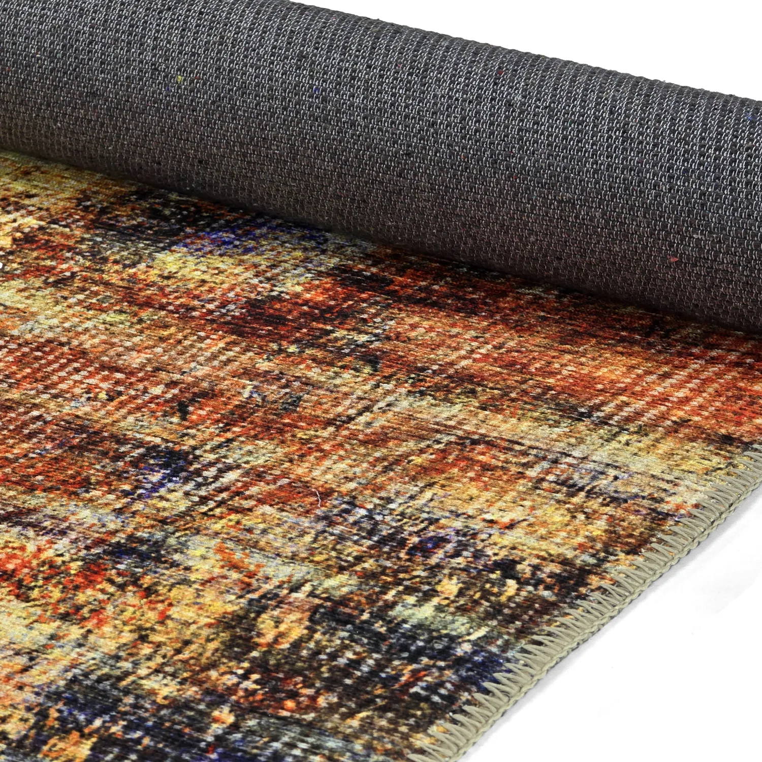 Tapis tissé à plat - Bechar (rouge/multi)