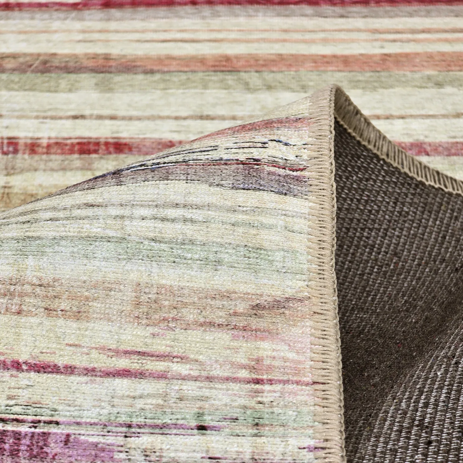Tapis tissé à plat - Delara (beige/multicolore)