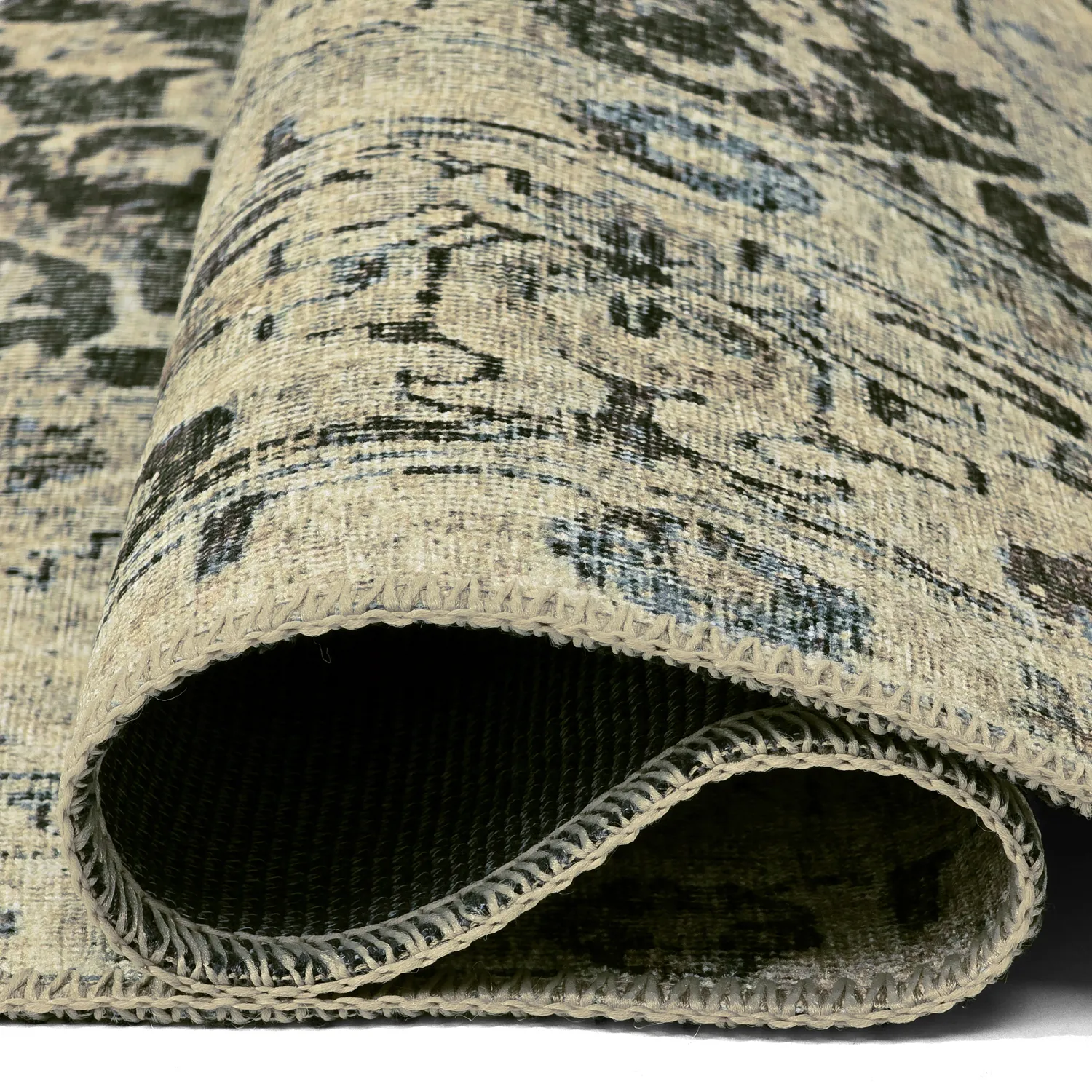 Tapis tissé à plat - Delvar (vert)