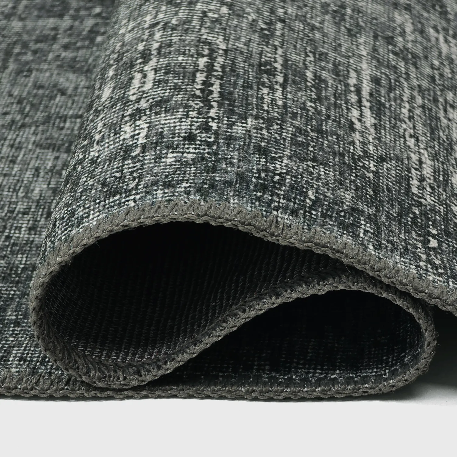 Tapis tissé à plat - Elarion (noir)