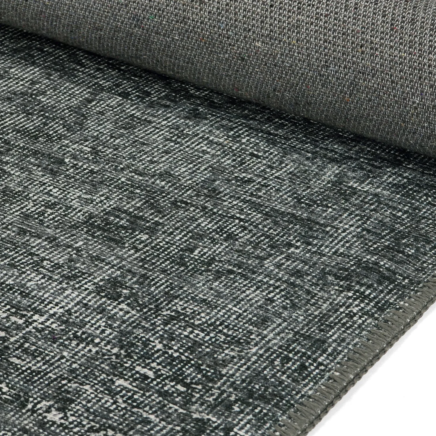 Tapis tissé à plat - Elarion (noir)