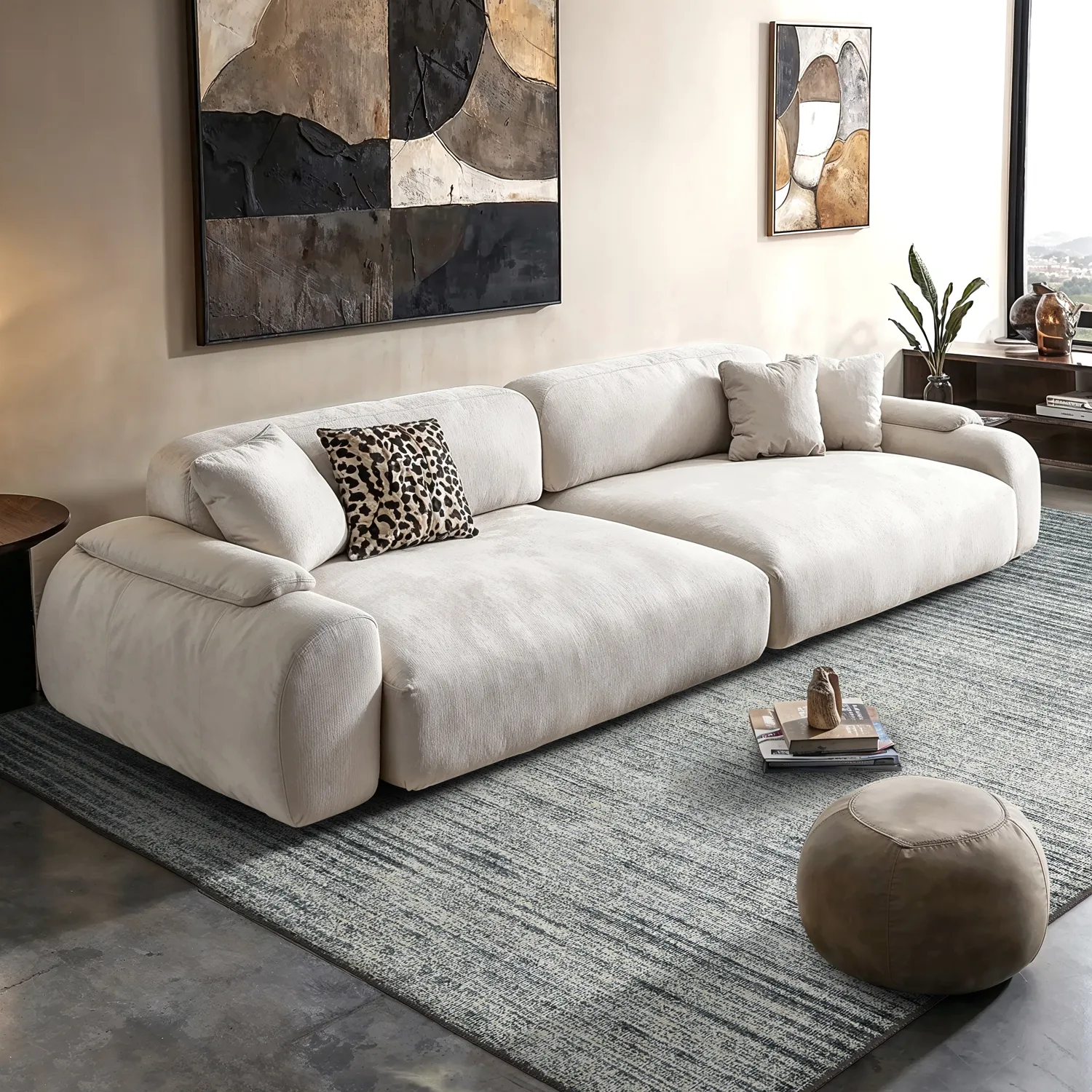Tapis tissé à plat - Elarion (gris)