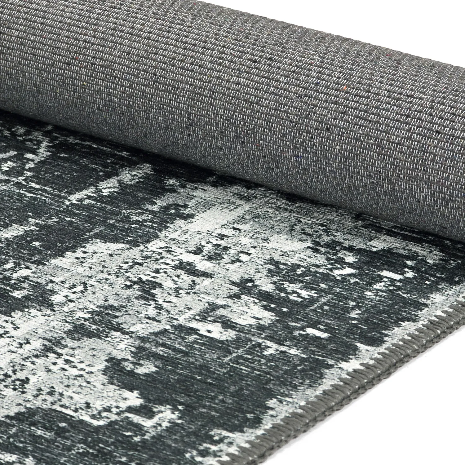 Tapis tissé à plat - Elira (noir)