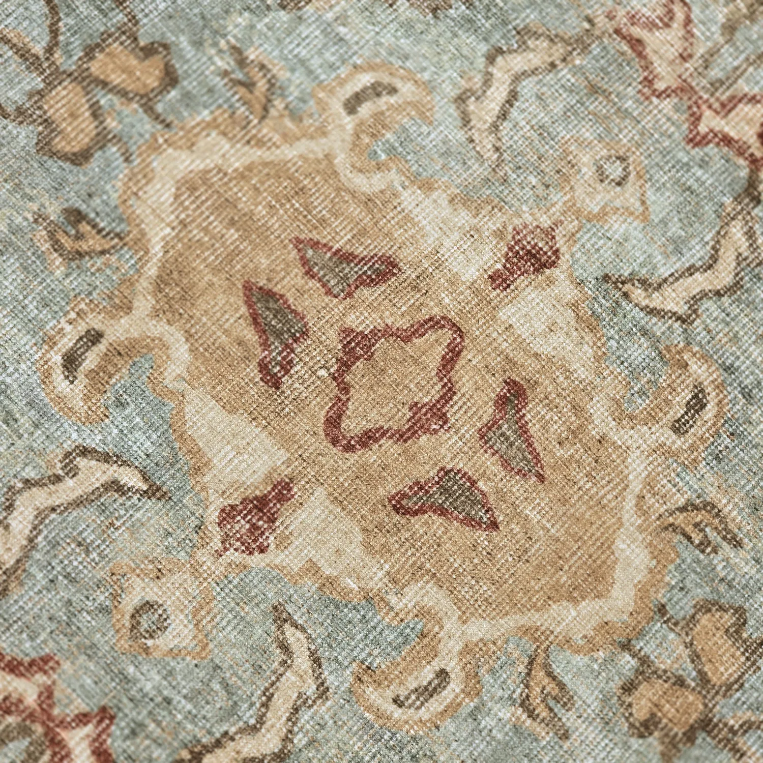 Tapis tissé à plat - Layla (bleu clair)