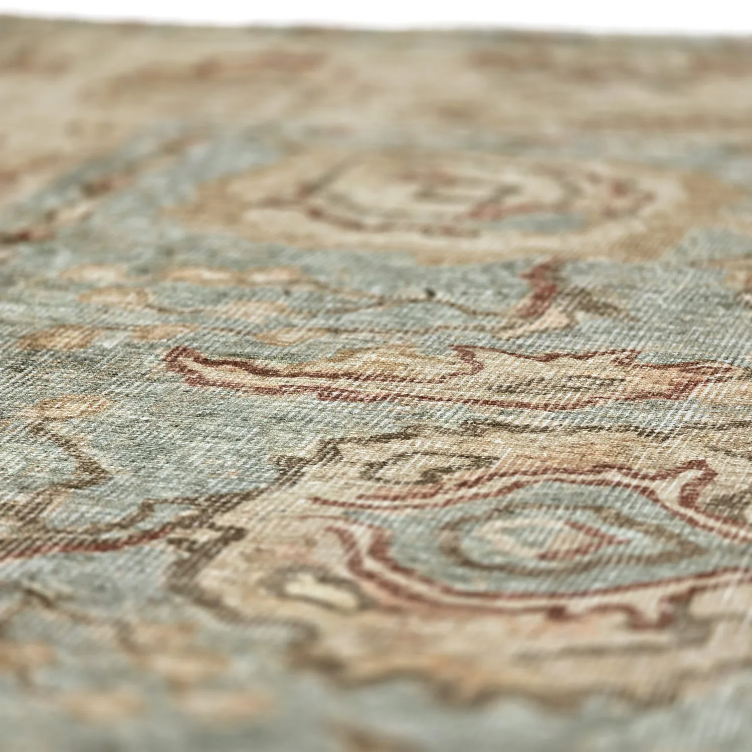 Tapis tissé à plat - Layla (bleu clair)
